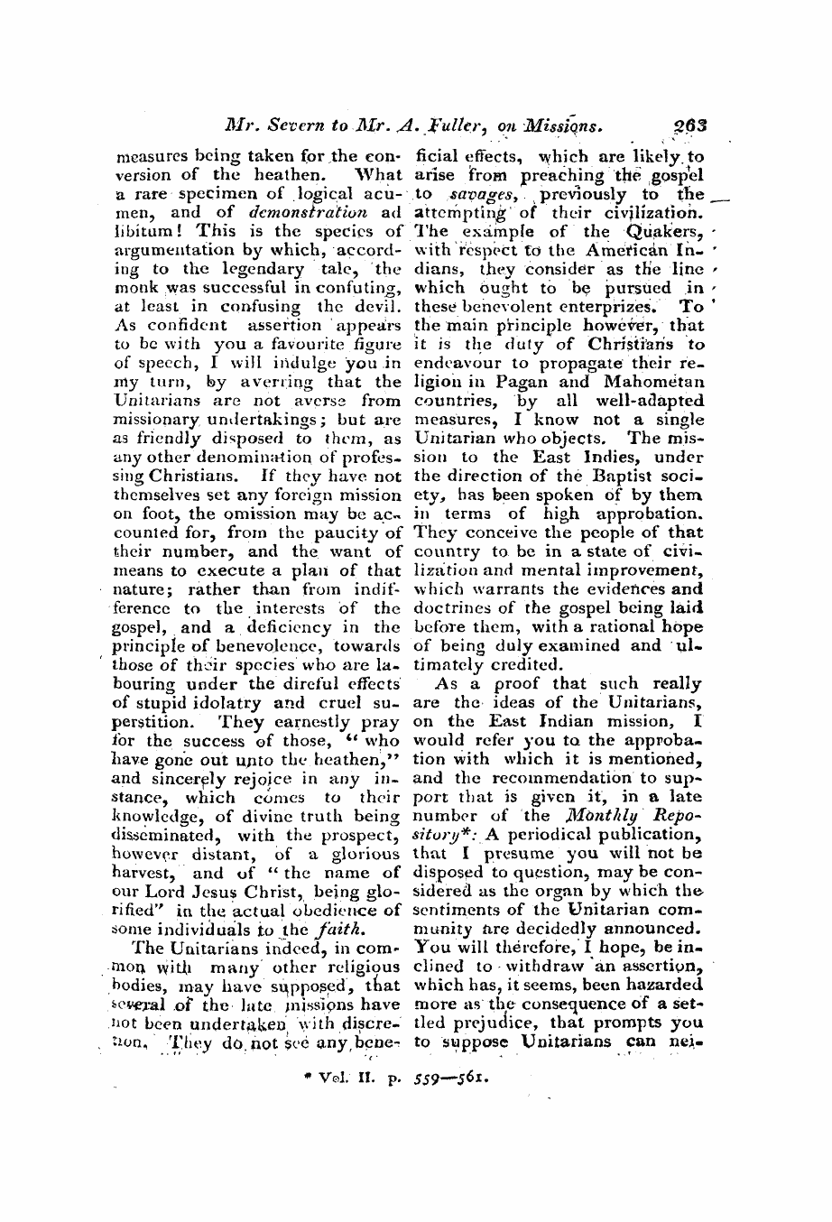 Monthly Repository (1806-1838) and Unitarian Chronicle (1832-1833): F Y, 1st edition: 35