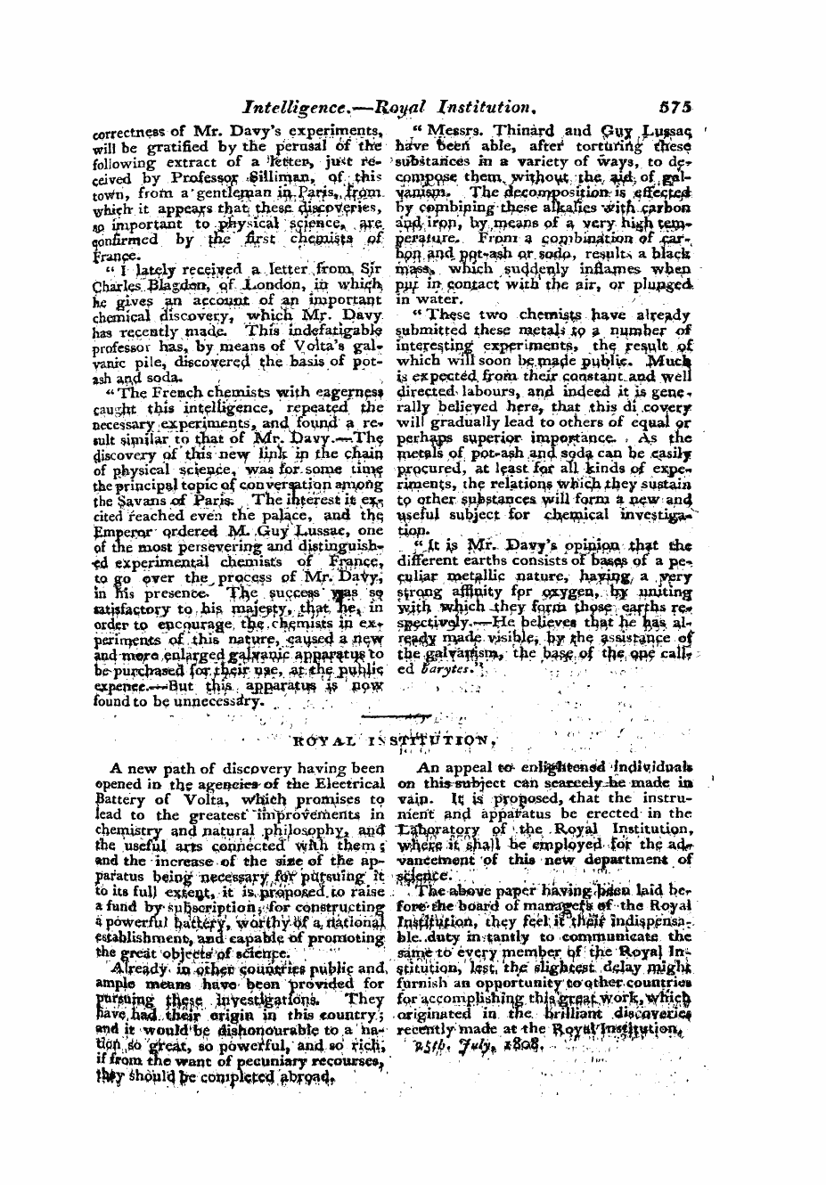 Monthly Repository (1806-1838) and Unitarian Chronicle (1832-1833): F Y, 1st edition - Untitled Article