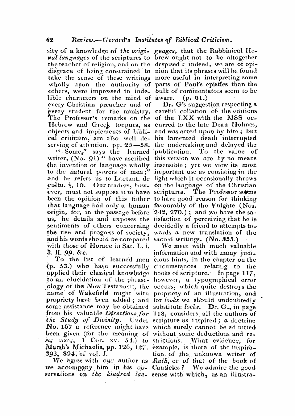 Monthly Repository (1806-1838) and Unitarian Chronicle (1832-1833): F Y, 1st edition: 42