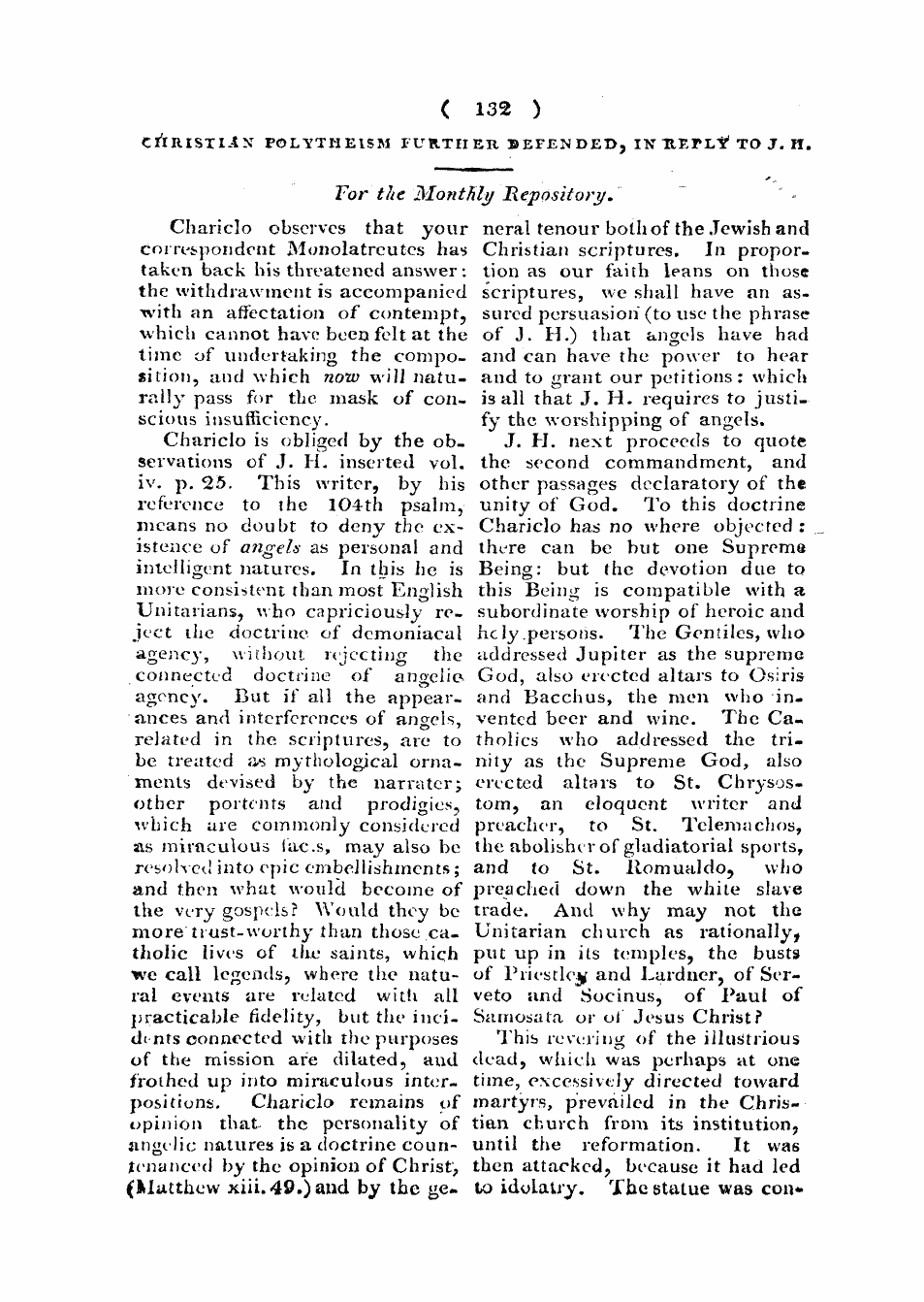 Monthly Repository (1806-1838) and Unitarian Chronicle (1832-1833): F Y, 1st edition: 12