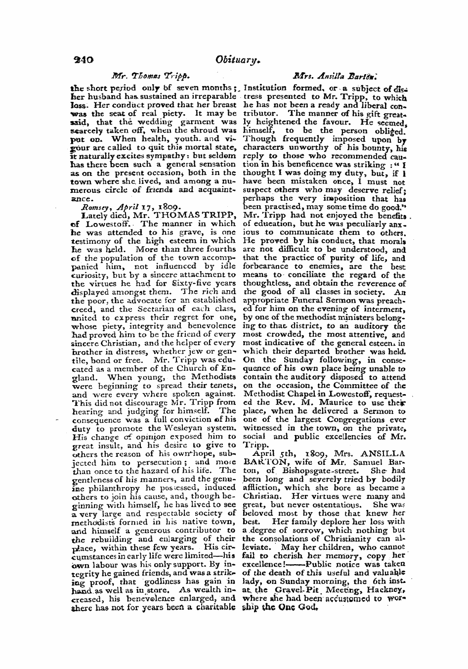 Monthly Repository (1806-1838) and Unitarian Chronicle (1832-1833): F Y, 1st edition - Untitled Article