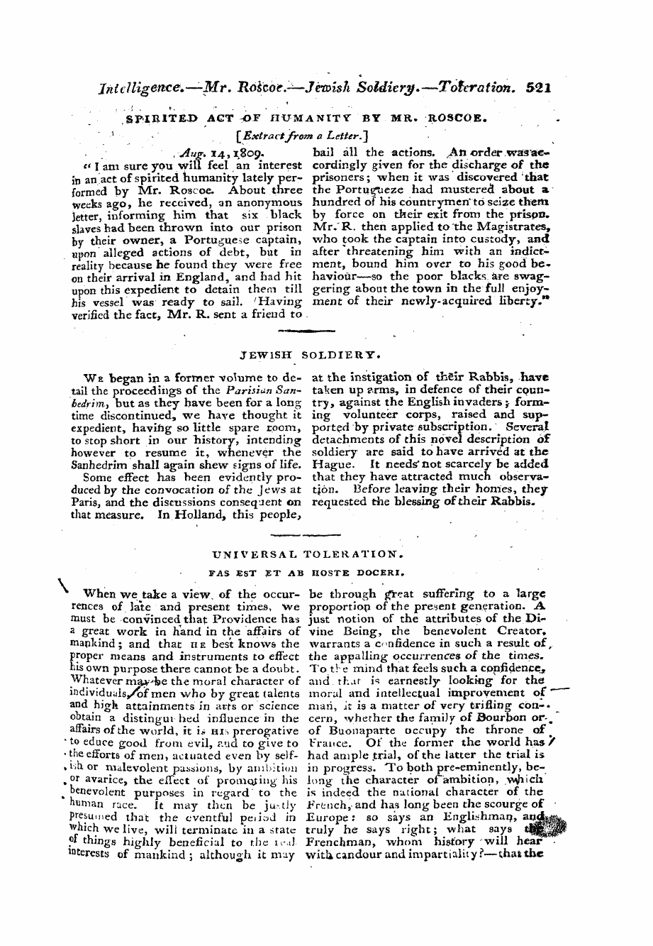 Monthly Repository (1806-1838) and Unitarian Chronicle (1832-1833): F Y, 1st edition - Untitled Article