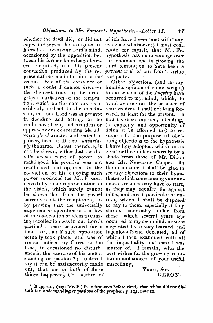 Monthly Repository (1806-1838) and Unitarian Chronicle (1832-1833): F Y, 1st edition - Untitled Article