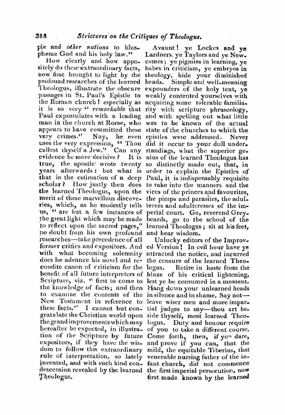 Monthly Repository (1806-1838) and Unitarian Chronicle (1832-1833): F Y, 1st edition - Untitled Article