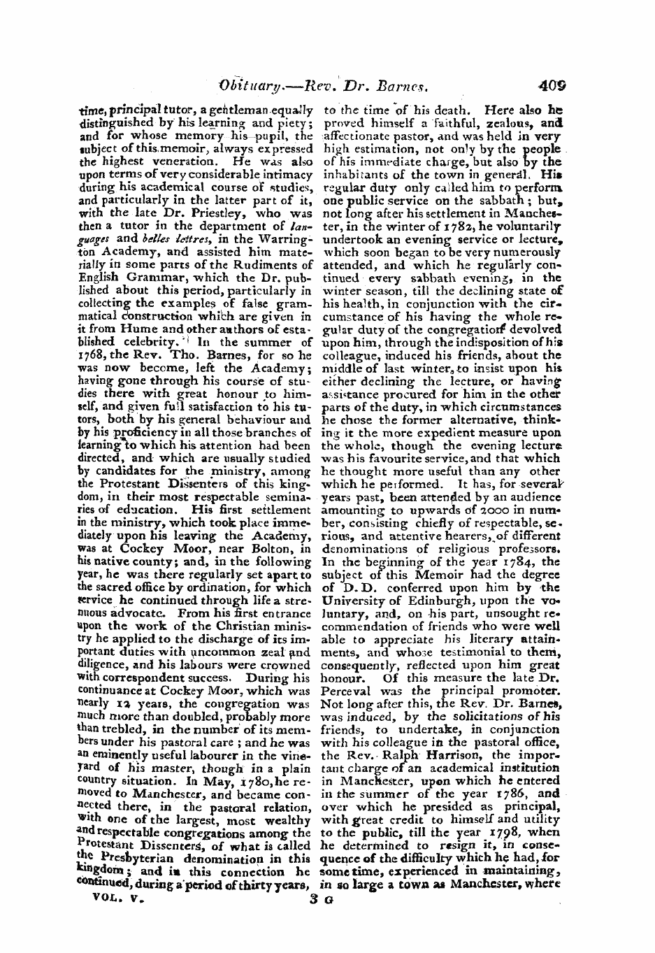 Monthly Repository (1806-1838) and Unitarian Chronicle (1832-1833): F Y, 1st edition - Untitled Article