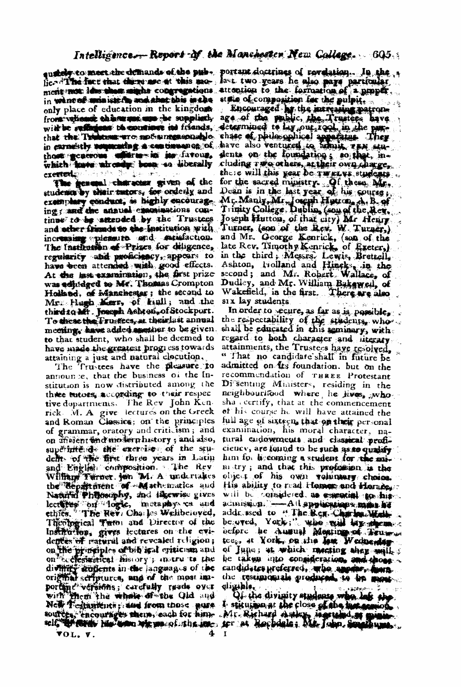 Monthly Repository (1806-1838) and Unitarian Chronicle (1832-1833): F Y, 1st edition - Untitled Article