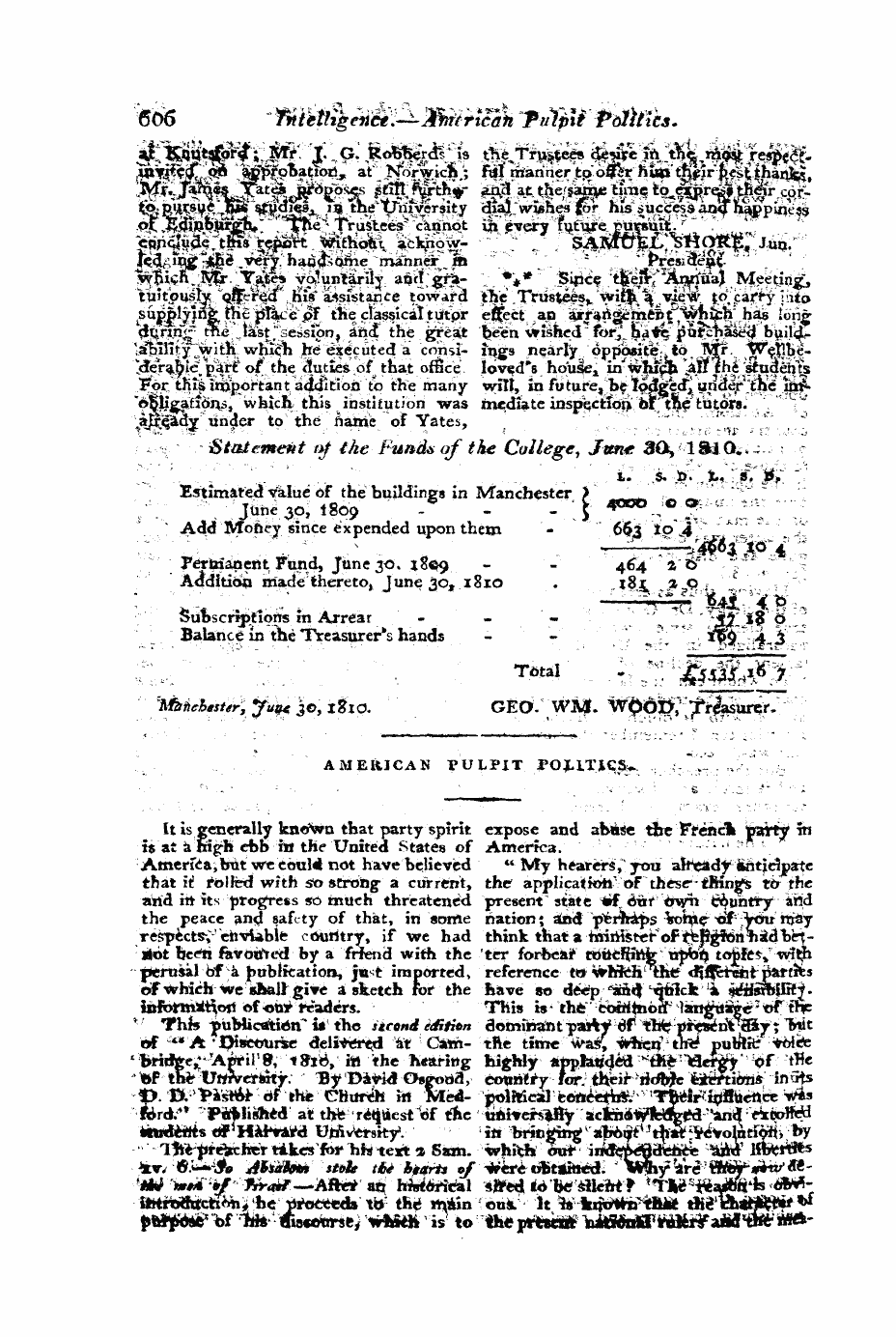 Monthly Repository (1806-1838) and Unitarian Chronicle (1832-1833): F Y, 1st edition - Untitled Article