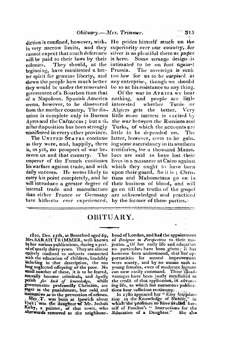 Monthly Repository (1806-1838) and Unitarian Chronicle (1832-1833): F Y, 1st edition - Untitled Article