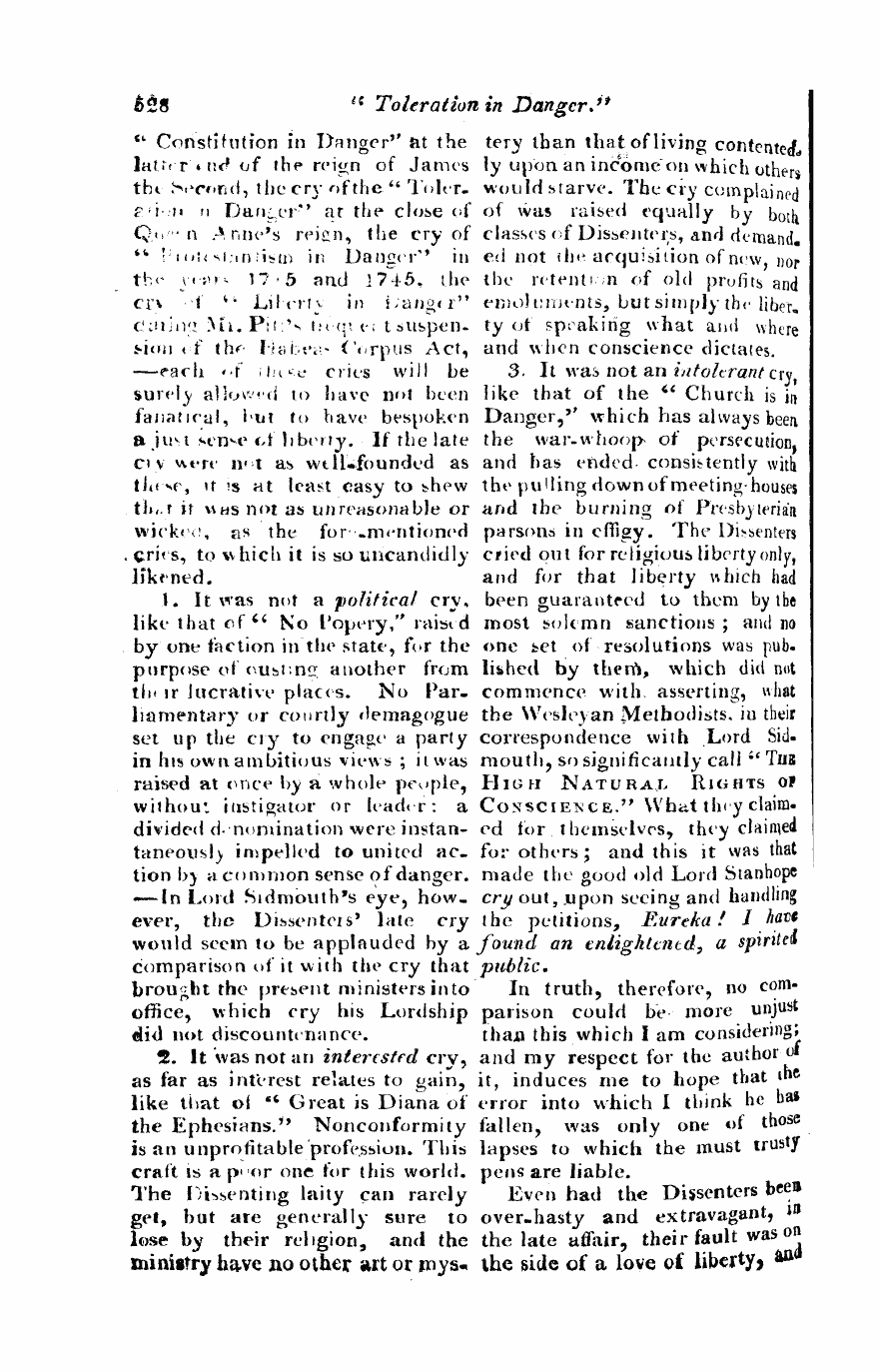 Monthly Repository (1806-1838) and Unitarian Chronicle (1832-1833): F Y, 1st edition - Untitled Article