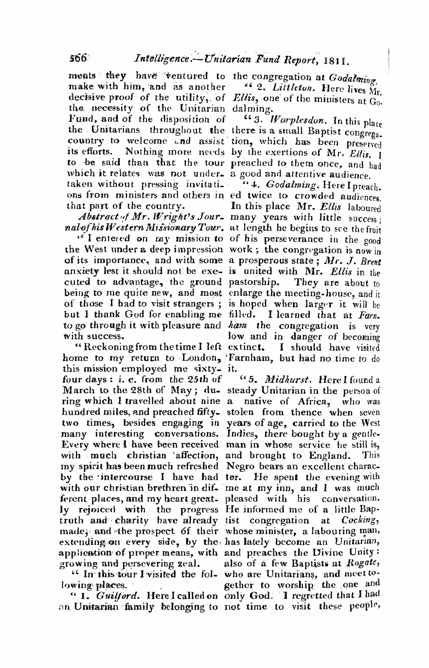 Monthly Repository (1806-1838) and Unitarian Chronicle (1832-1833): F Y, 1st edition - Untitled Article