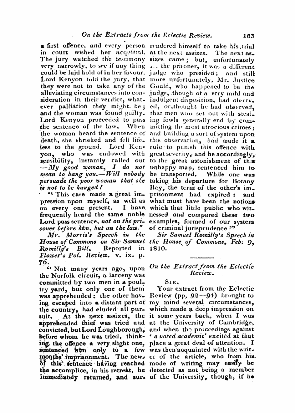 Monthly Repository (1806-1838) and Unitarian Chronicle (1832-1833): F Y, 1st edition - Untitled Article