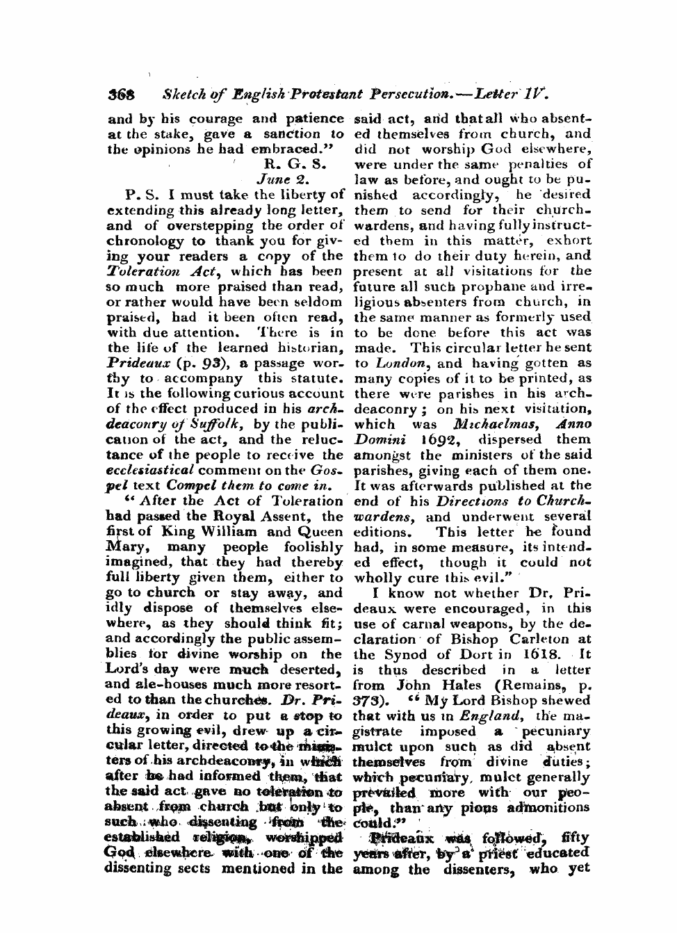 Monthly Repository (1806-1838) and Unitarian Chronicle (1832-1833): F Y, 1st edition - Untitled Article