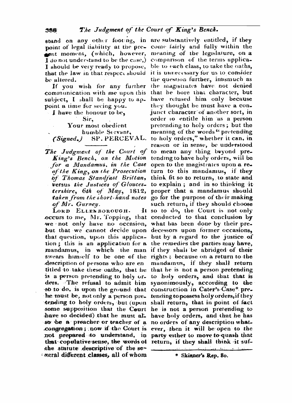 Monthly Repository (1806-1838) and Unitarian Chronicle (1832-1833): F Y, 1st edition - Untitled Article