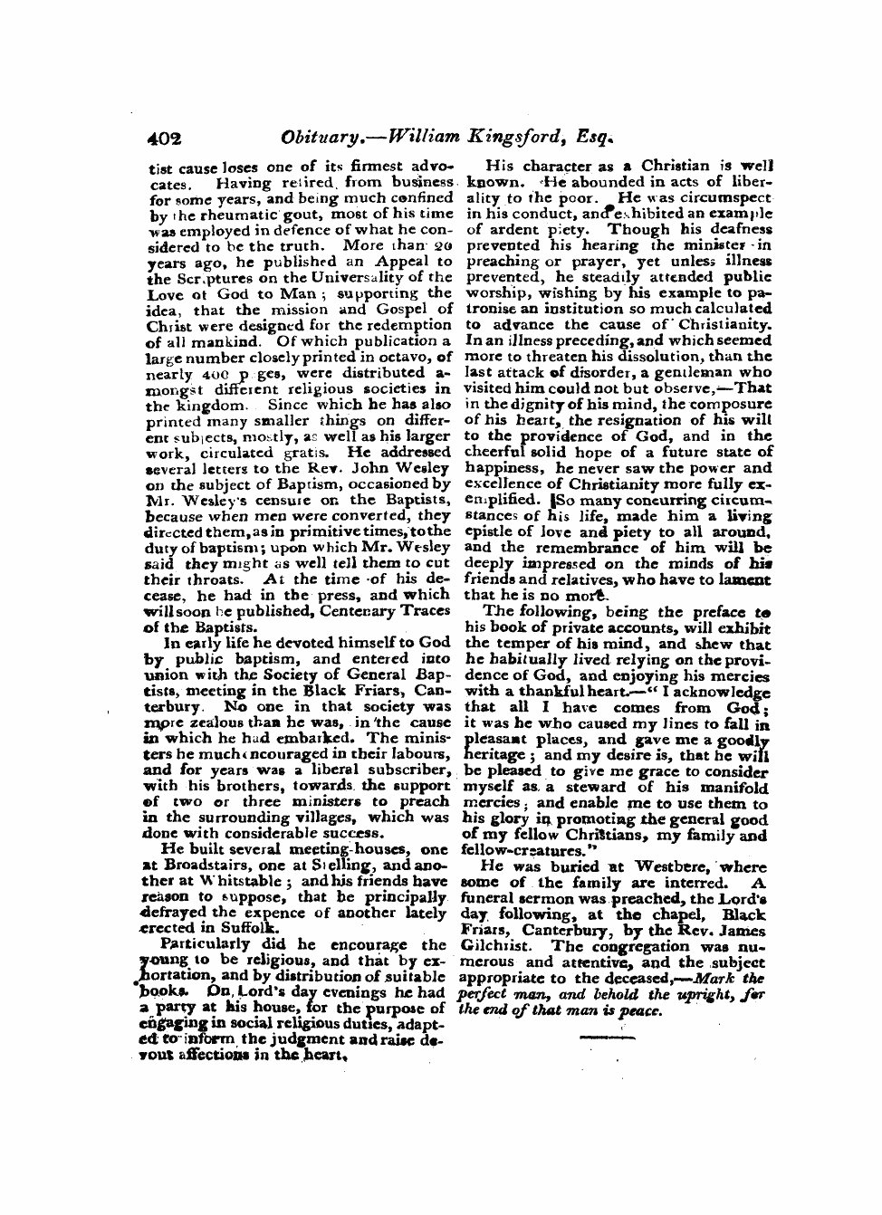 Monthly Repository (1806-1838) and Unitarian Chronicle (1832-1833): F Y, 1st edition - Untitled Article