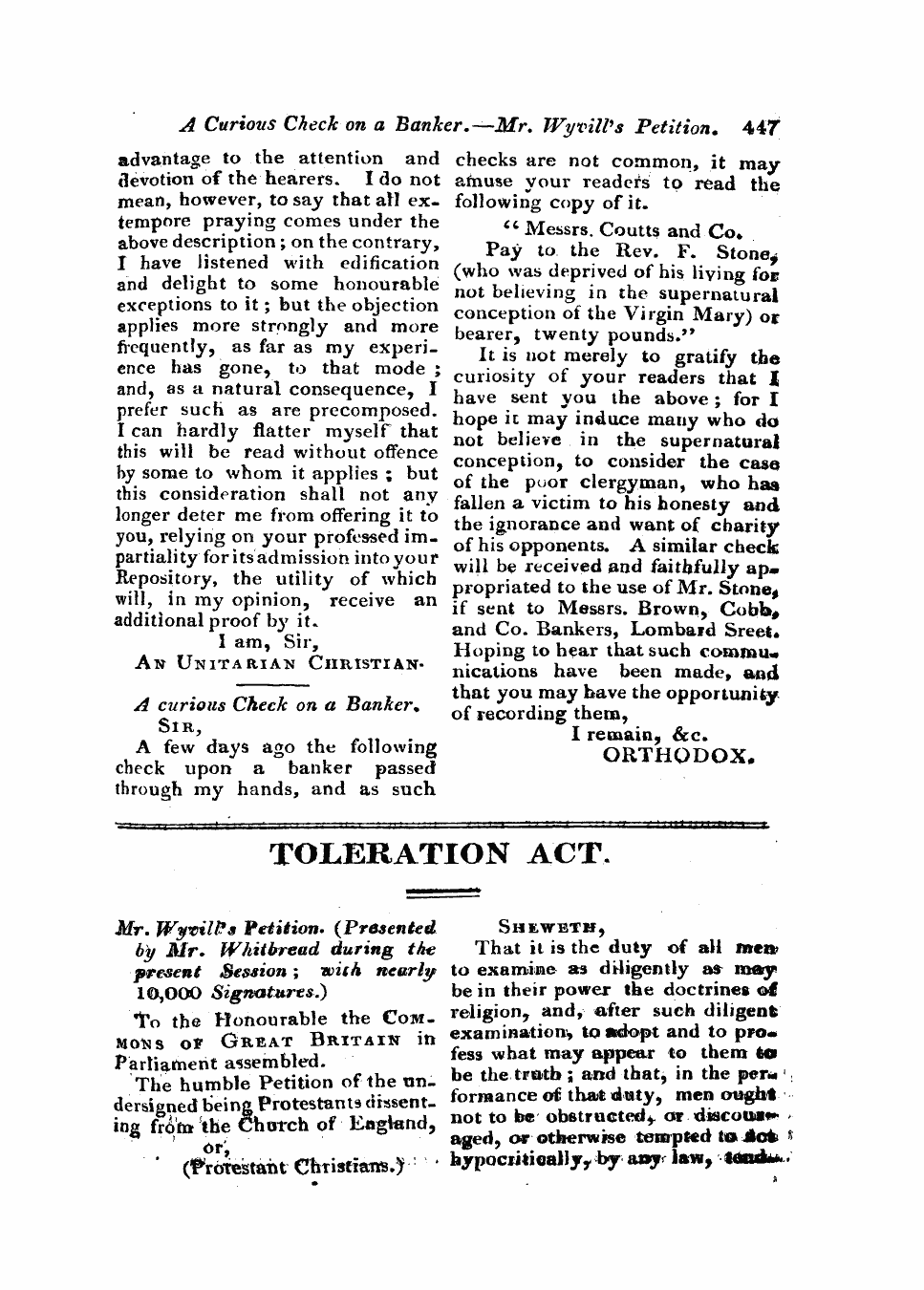 Monthly Repository (1806-1838) and Unitarian Chronicle (1832-1833): F Y, 1st edition - X Ux-4 Jjijk»Xtl X Xfjpj&Gt;L Au1.