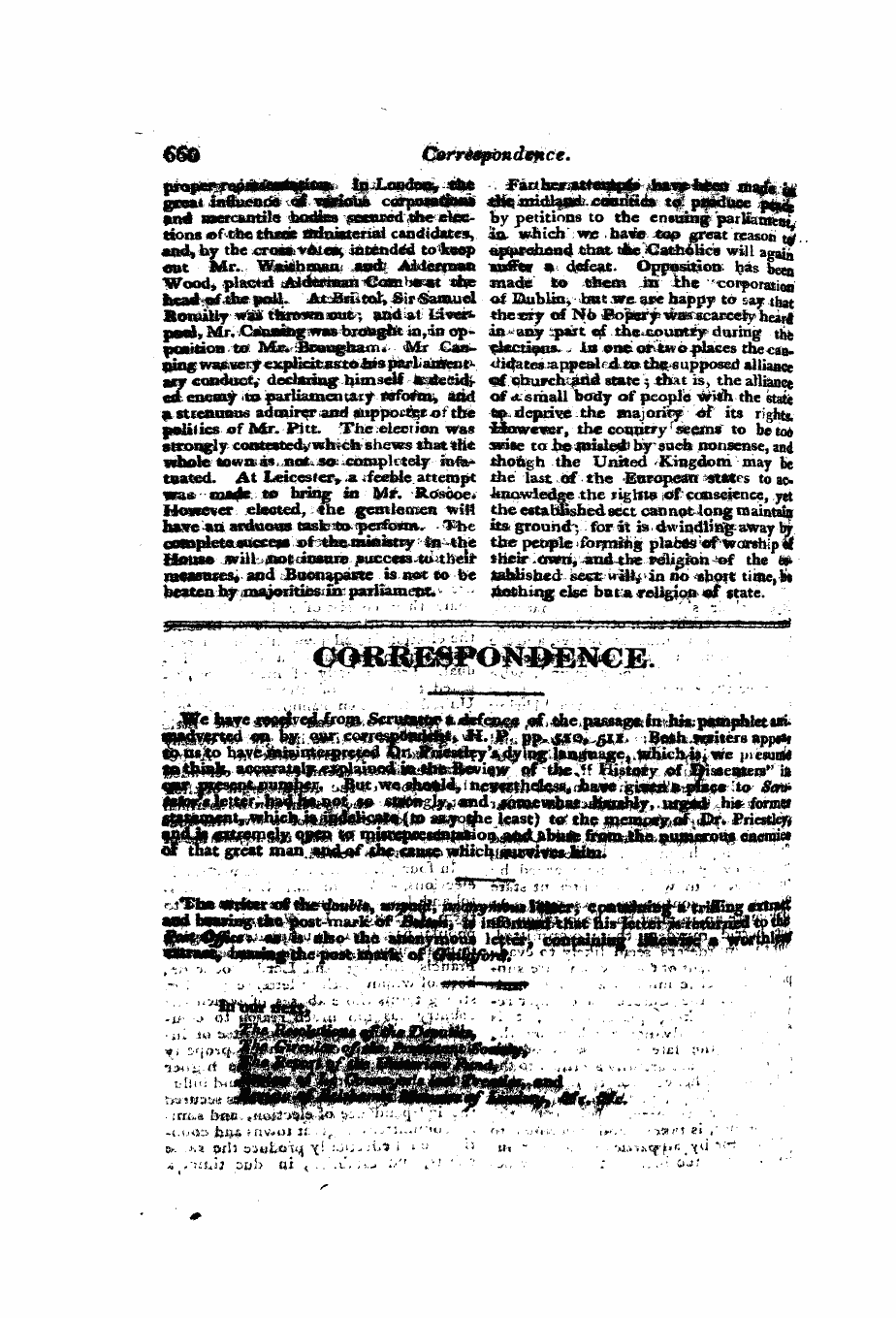 Monthly Repository (1806-1838) and Unitarian Chronicle (1832-1833): F Y, 1st edition - Untitled Article