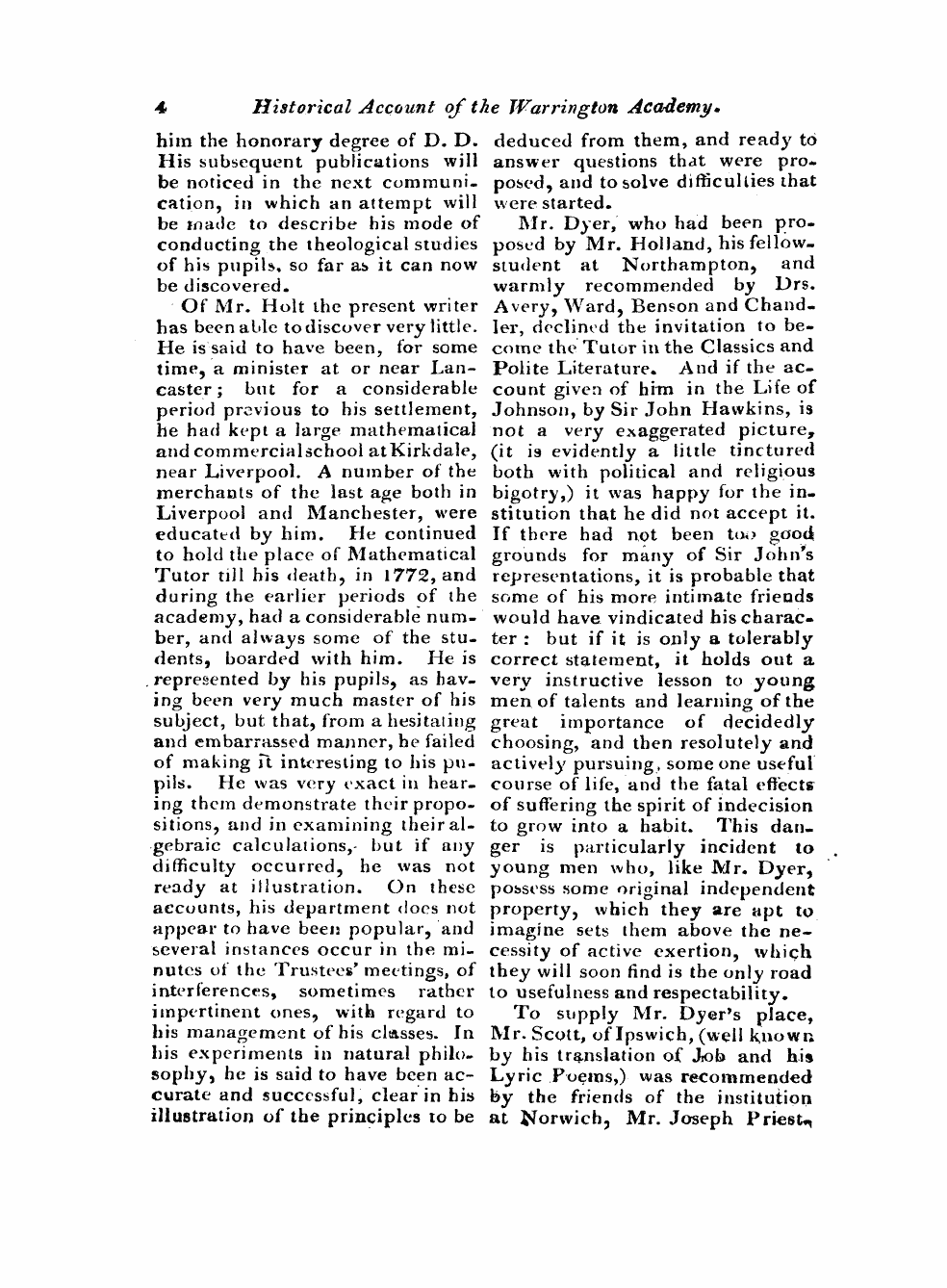 Monthly Repository (1806-1838) and Unitarian Chronicle (1832-1833): F Y, 1st edition - Untitled Article