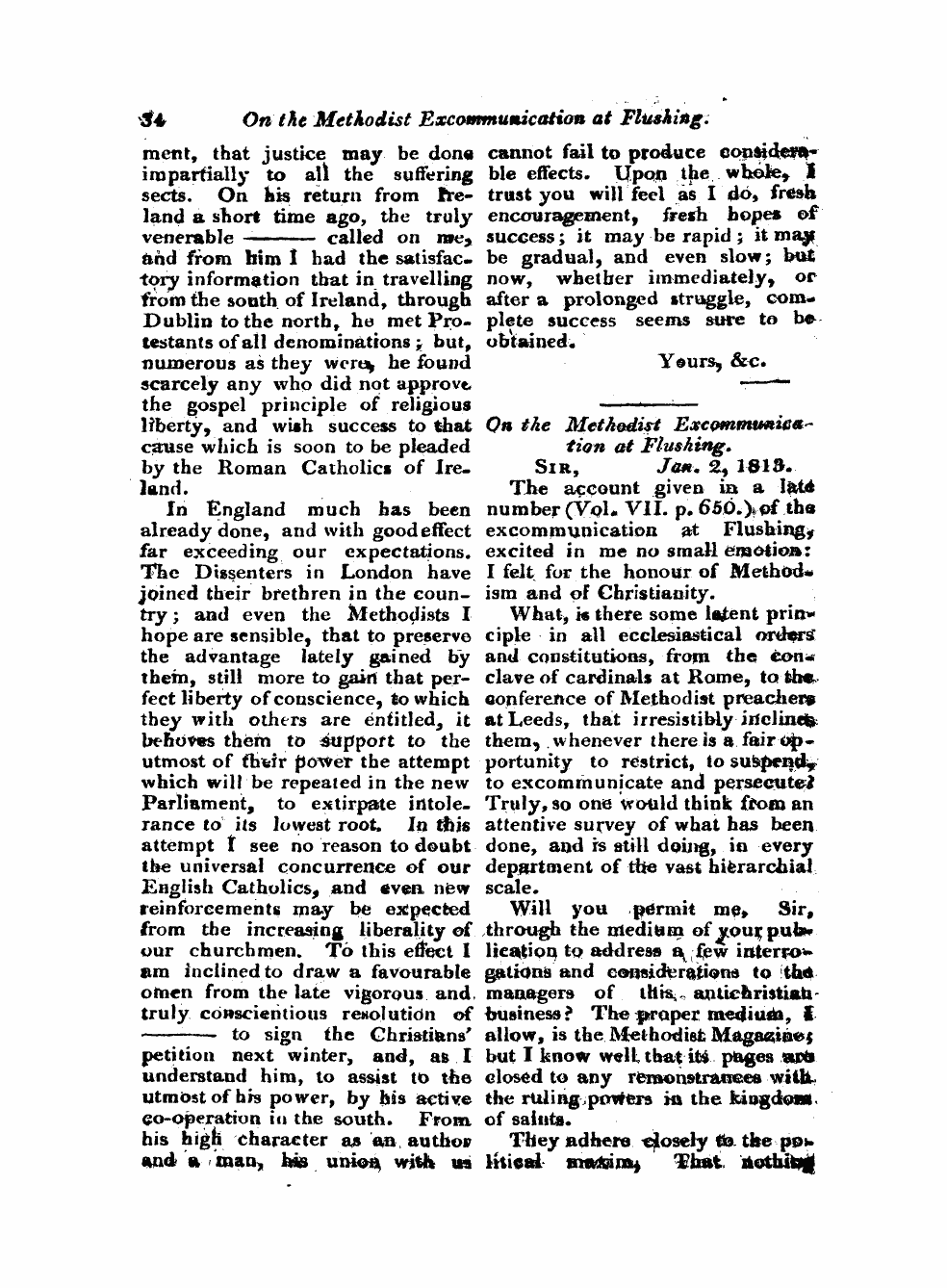 Monthly Repository (1806-1838) and Unitarian Chronicle (1832-1833): F Y, 1st edition - Untitled Article