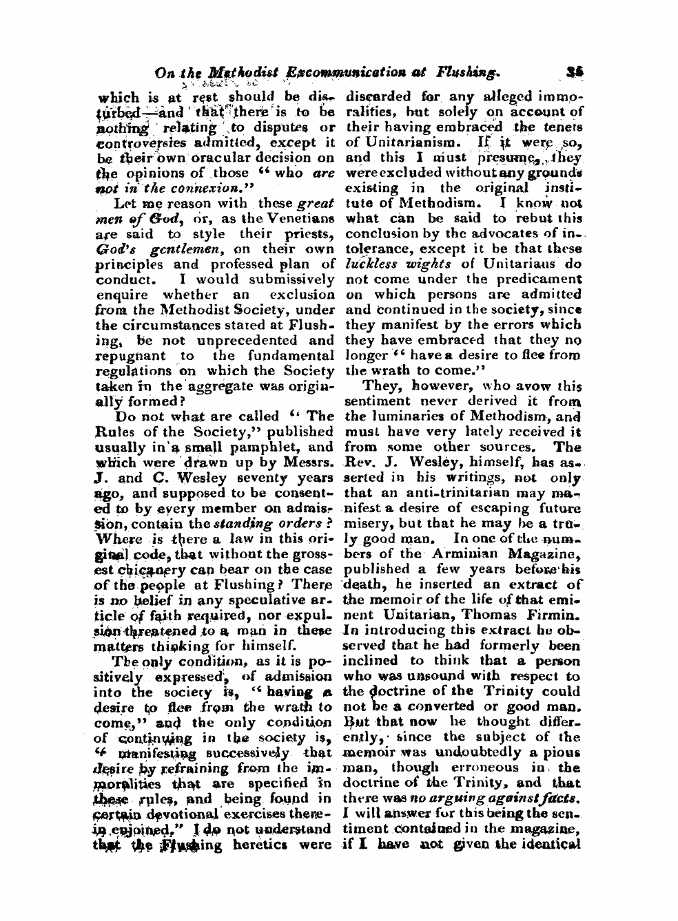 Monthly Repository (1806-1838) and Unitarian Chronicle (1832-1833): F Y, 1st edition: 35