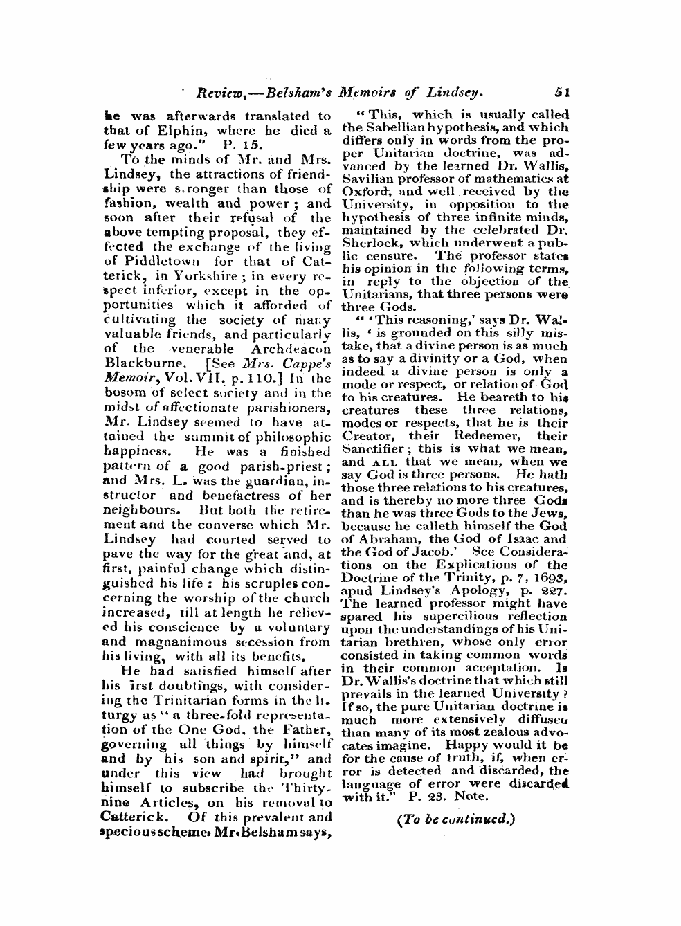 Monthly Repository (1806-1838) and Unitarian Chronicle (1832-1833): F Y, 1st edition: 51