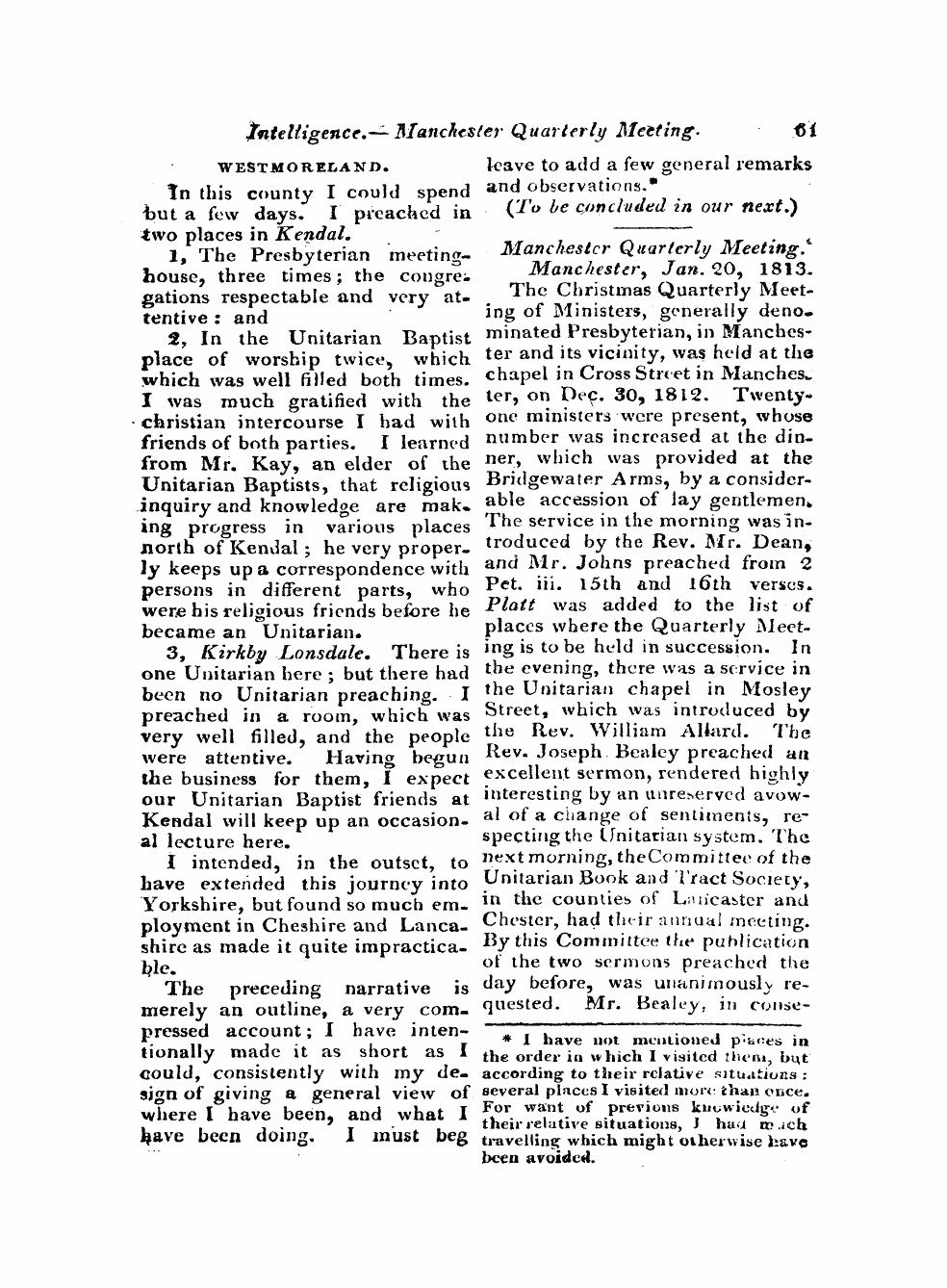 Monthly Repository (1806-1838) and Unitarian Chronicle (1832-1833): F Y, 1st edition - Untitled Article