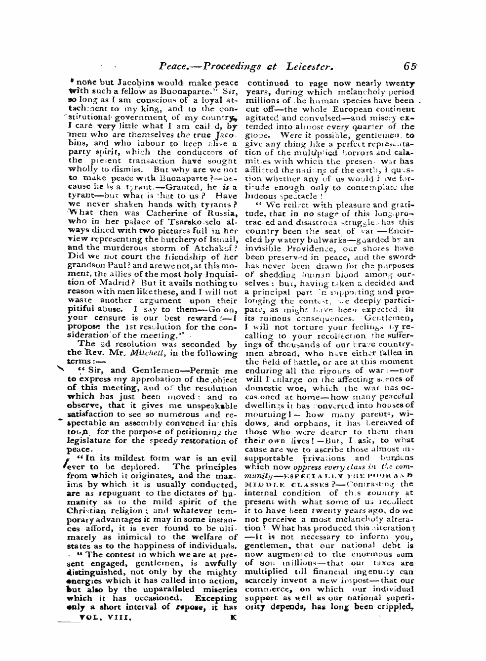 Monthly Repository (1806-1838) and Unitarian Chronicle (1832-1833): F Y, 1st edition: 65