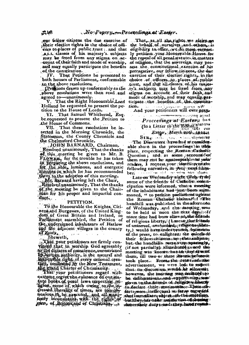 Monthly Repository (1806-1838) and Unitarian Chronicle (1832-1833): F Y, 1st edition - Untitled Article