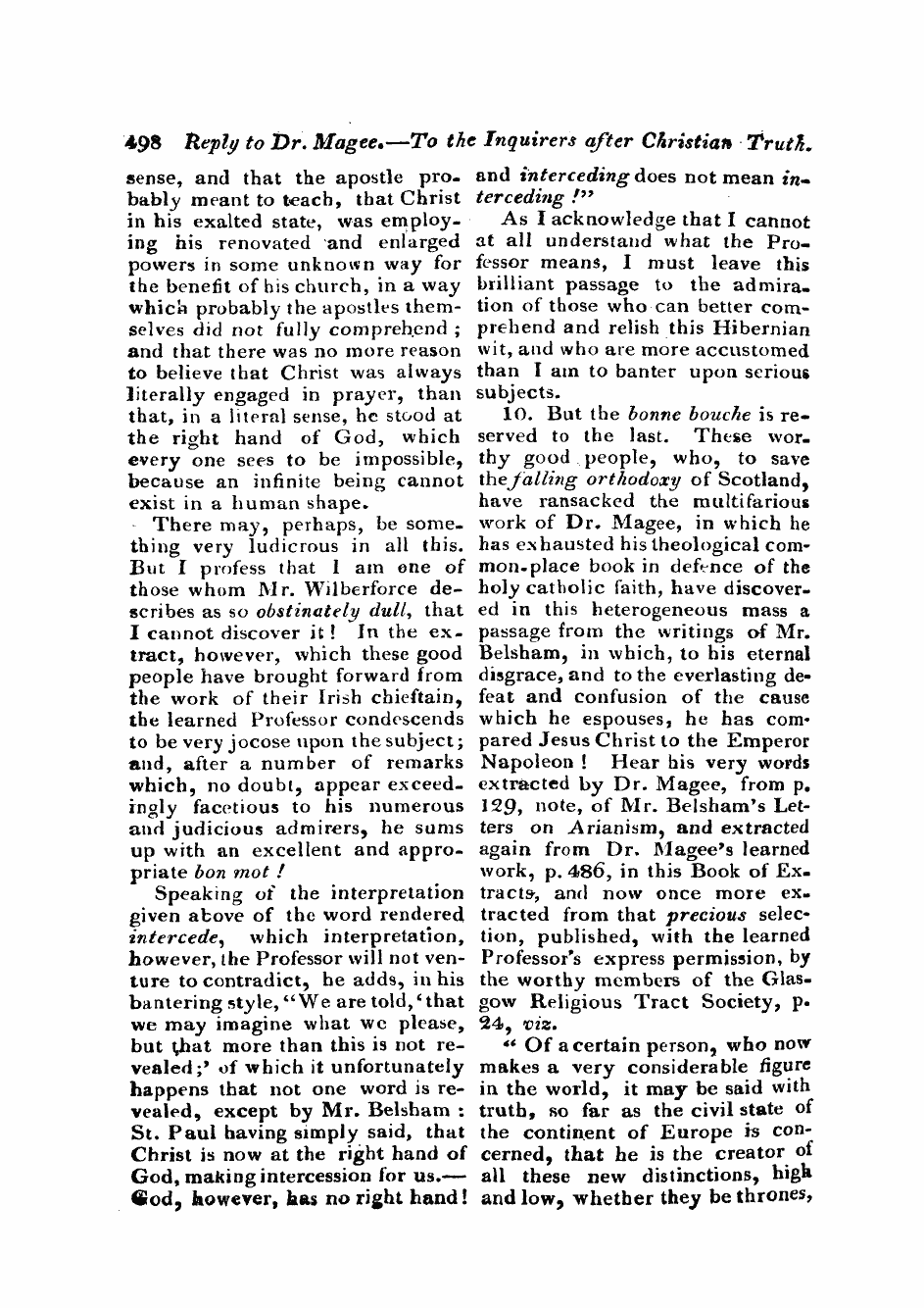 Monthly Repository (1806-1838) and Unitarian Chronicle (1832-1833): F Y, 1st edition - Untitled Article