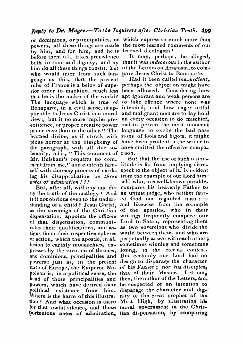 Monthly Repository (1806-1838) and Unitarian Chronicle (1832-1833): F Y, 1st edition - Untitled Article