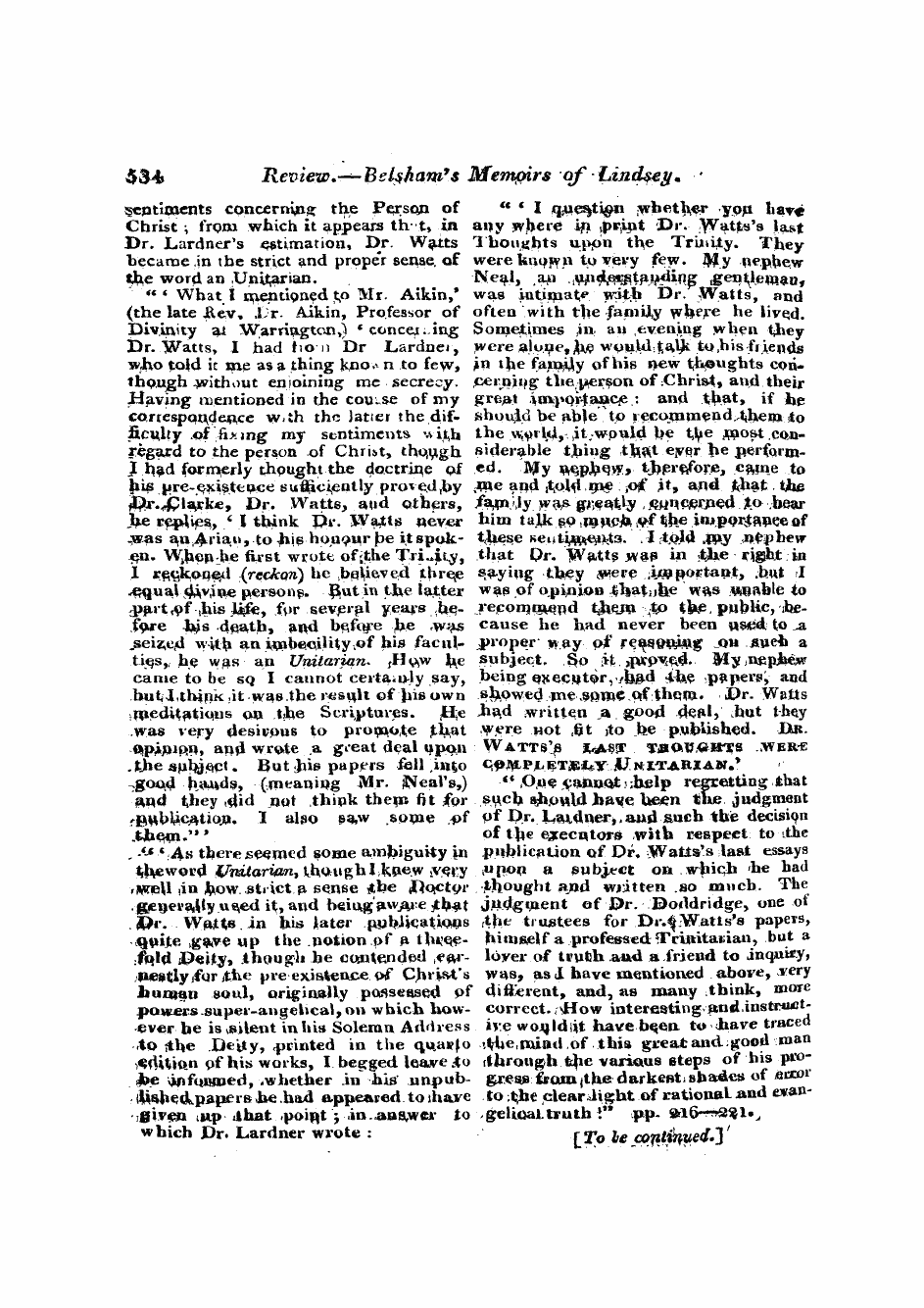 Monthly Repository (1806-1838) and Unitarian Chronicle (1832-1833): F Y, 1st edition - Untitled Article