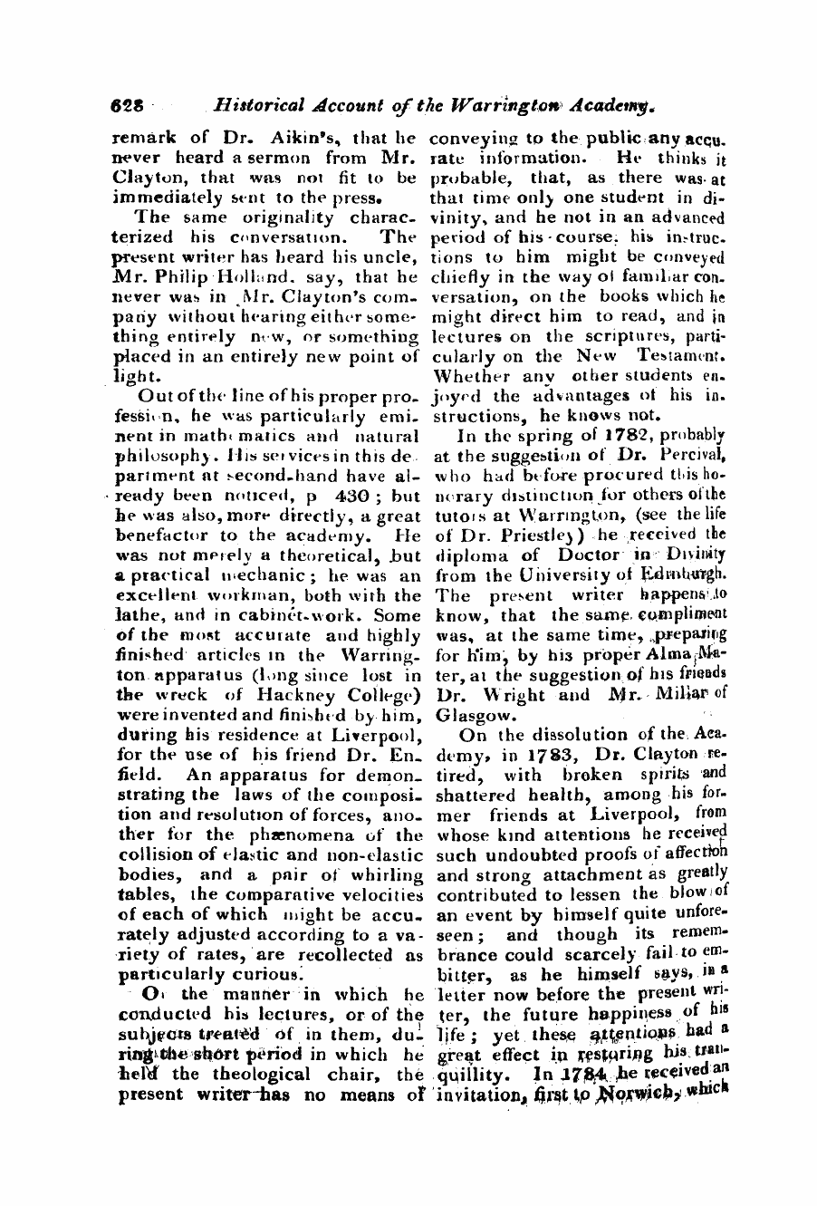 Monthly Repository (1806-1838) and Unitarian Chronicle (1832-1833): F Y, 1st edition - Untitled Article