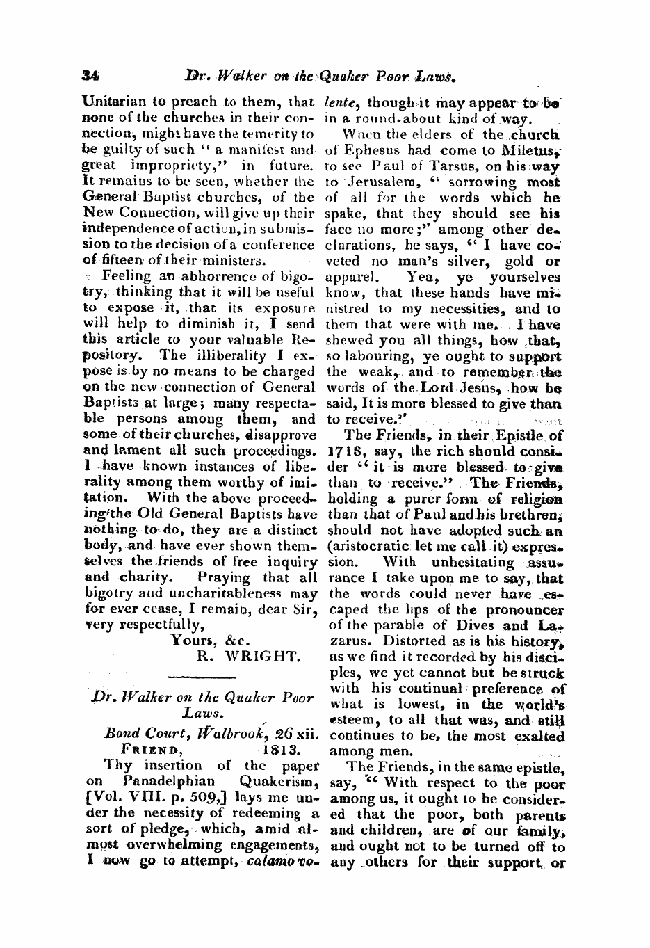 Monthly Repository (1806-1838) and Unitarian Chronicle (1832-1833): F Y, 1st edition - Untitled Article