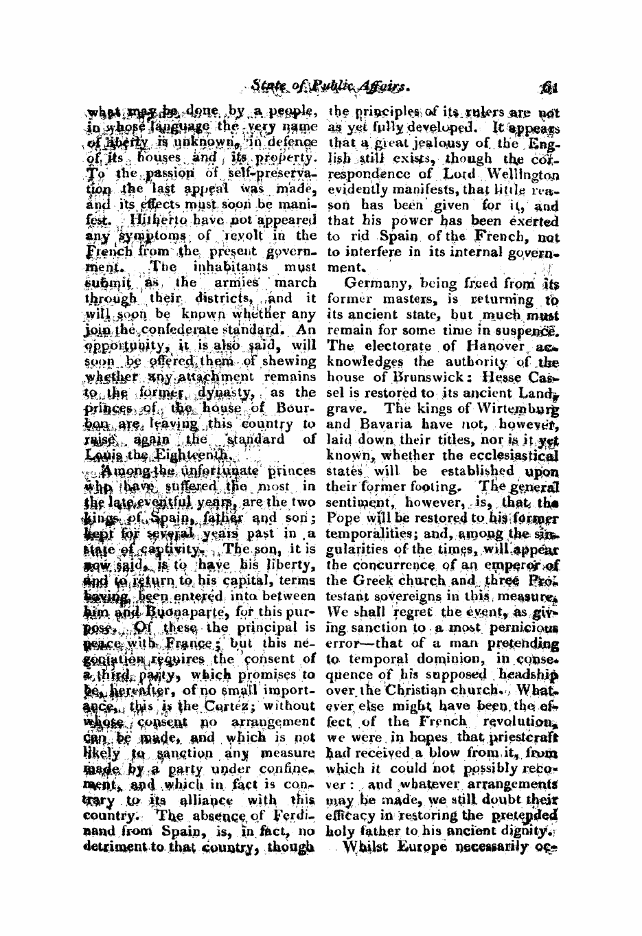 Monthly Repository (1806-1838) and Unitarian Chronicle (1832-1833): F Y, 1st edition: 61