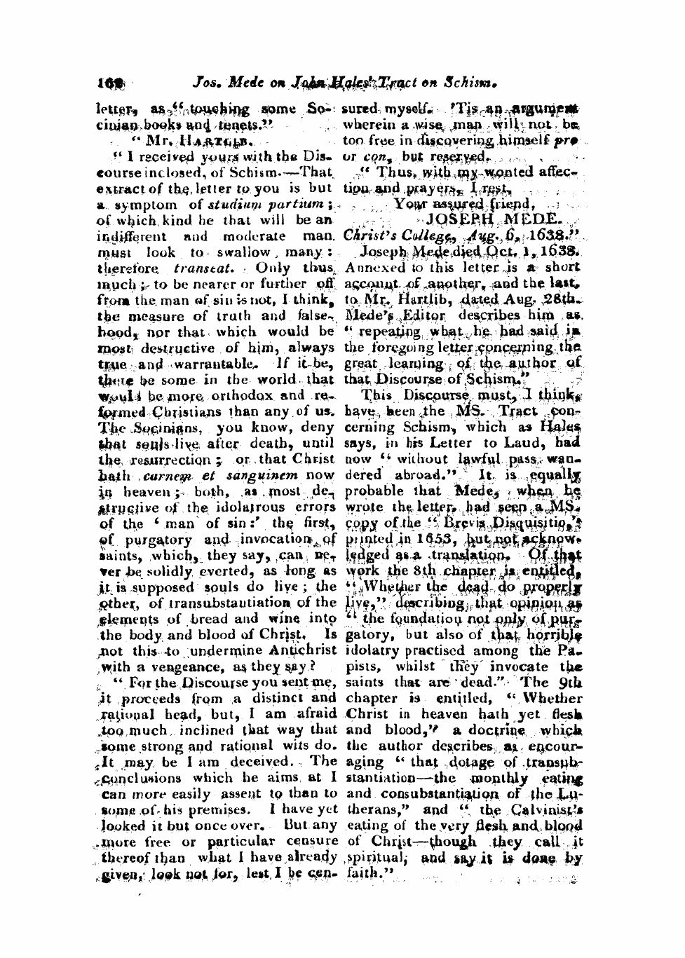 Monthly Repository (1806-1838) and Unitarian Chronicle (1832-1833): F Y, 1st edition - Untitled Article