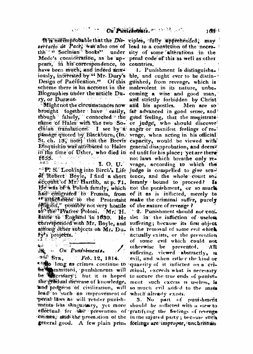 Monthly Repository (1806-1838) and Unitarian Chronicle (1832-1833): F Y, 1st edition - Untitled Article