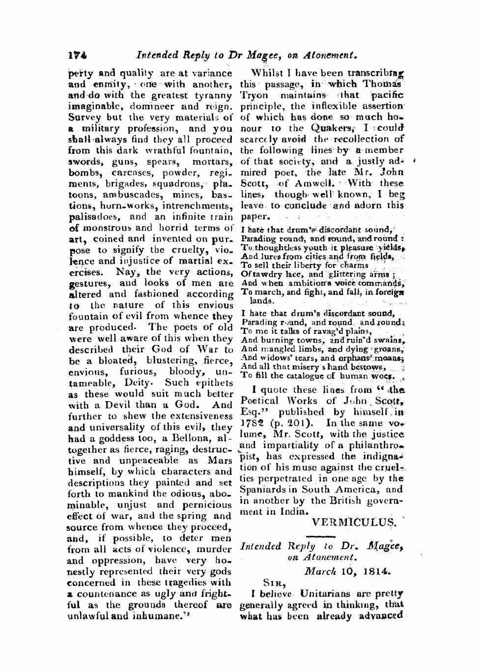 Monthly Repository (1806-1838) and Unitarian Chronicle (1832-1833): F Y, 1st edition: 38