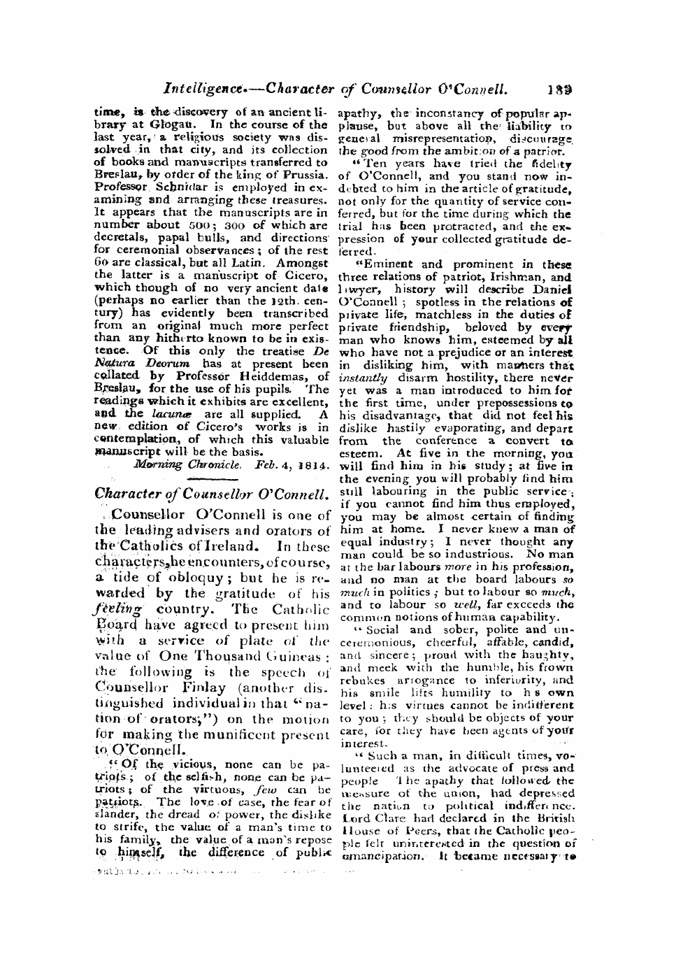 Monthly Repository (1806-1838) and Unitarian Chronicle (1832-1833): F Y, 1st edition: 53