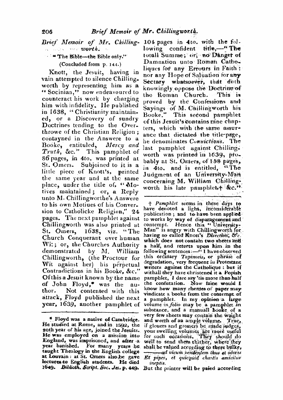 Monthly Repository (1806-1838) and Unitarian Chronicle (1832-1833): F Y, 1st edition - Untitled Article