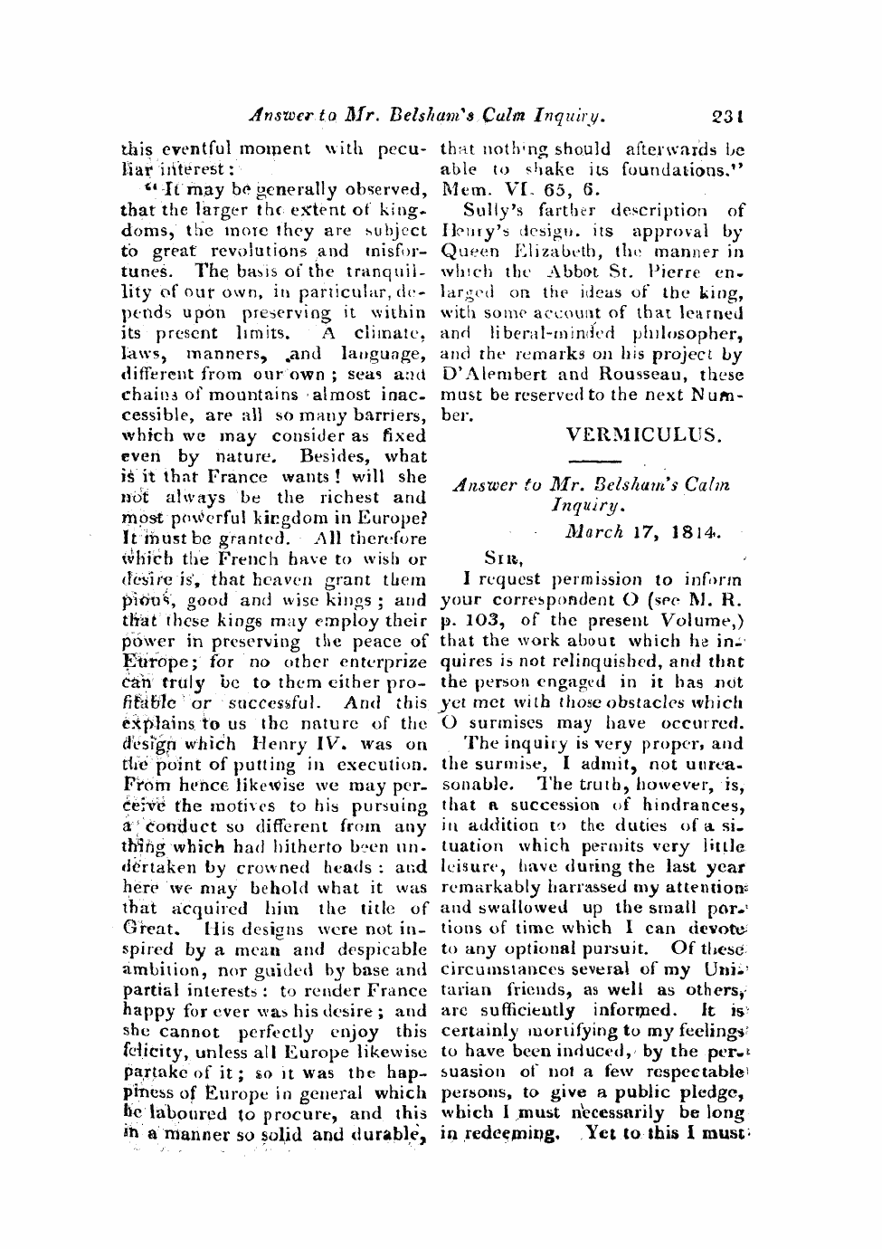 Monthly Repository (1806-1838) and Unitarian Chronicle (1832-1833): F Y, 1st edition: 31