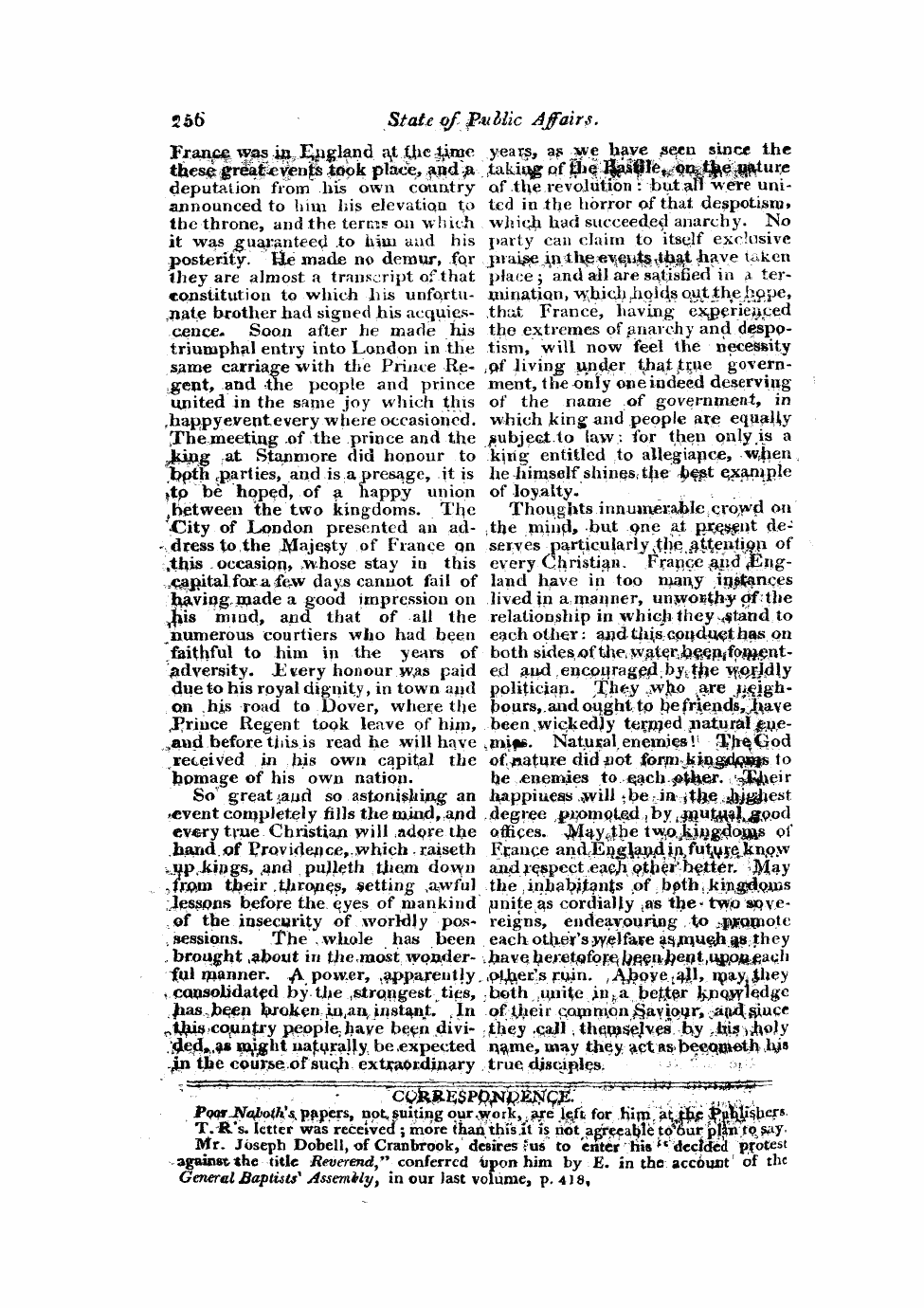 Monthly Repository (1806-1838) and Unitarian Chronicle (1832-1833): F Y, 1st edition - Untitled Article