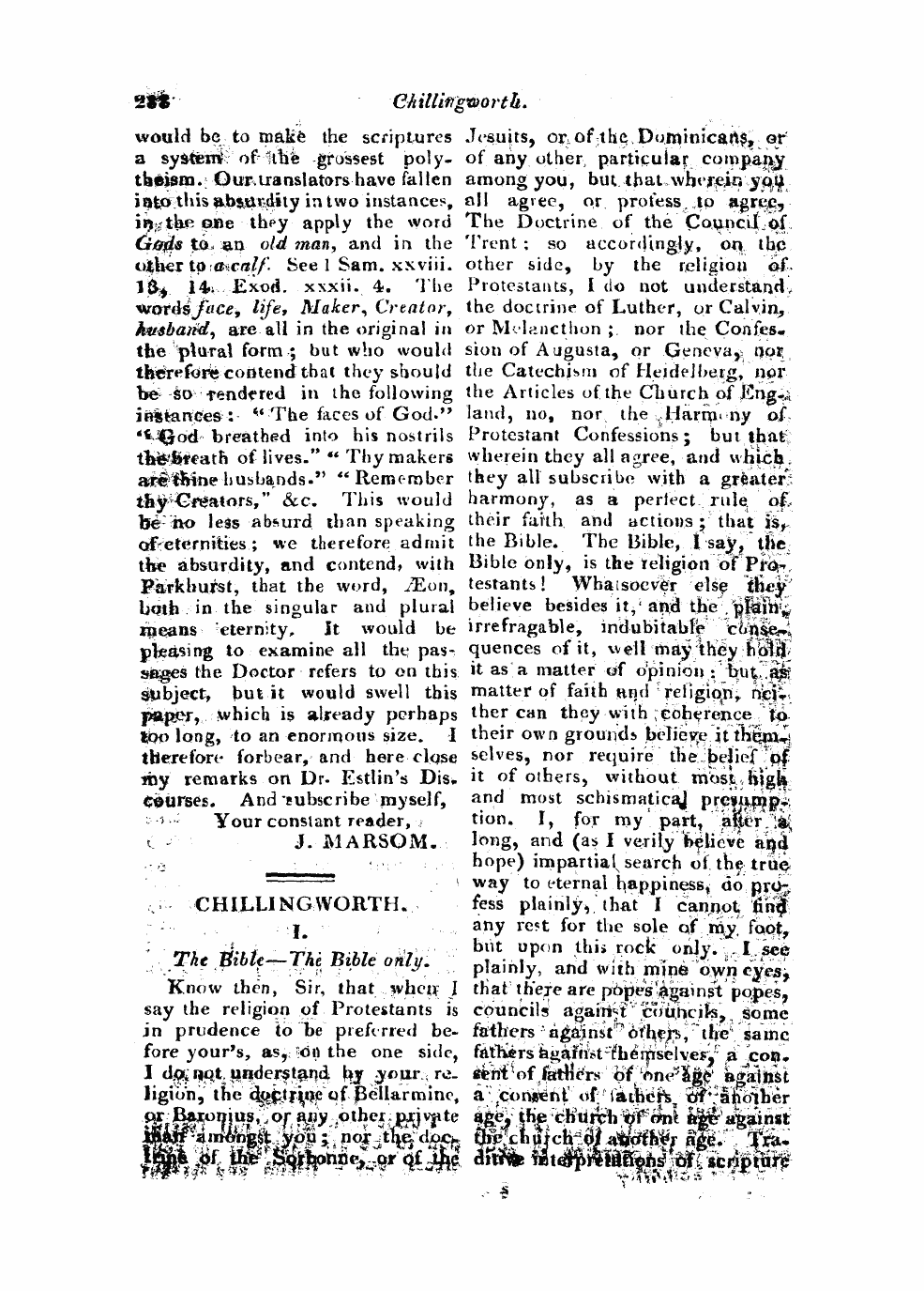 Monthly Repository (1806-1838) and Unitarian Chronicle (1832-1833): F Y, 1st edition - Untitled Article