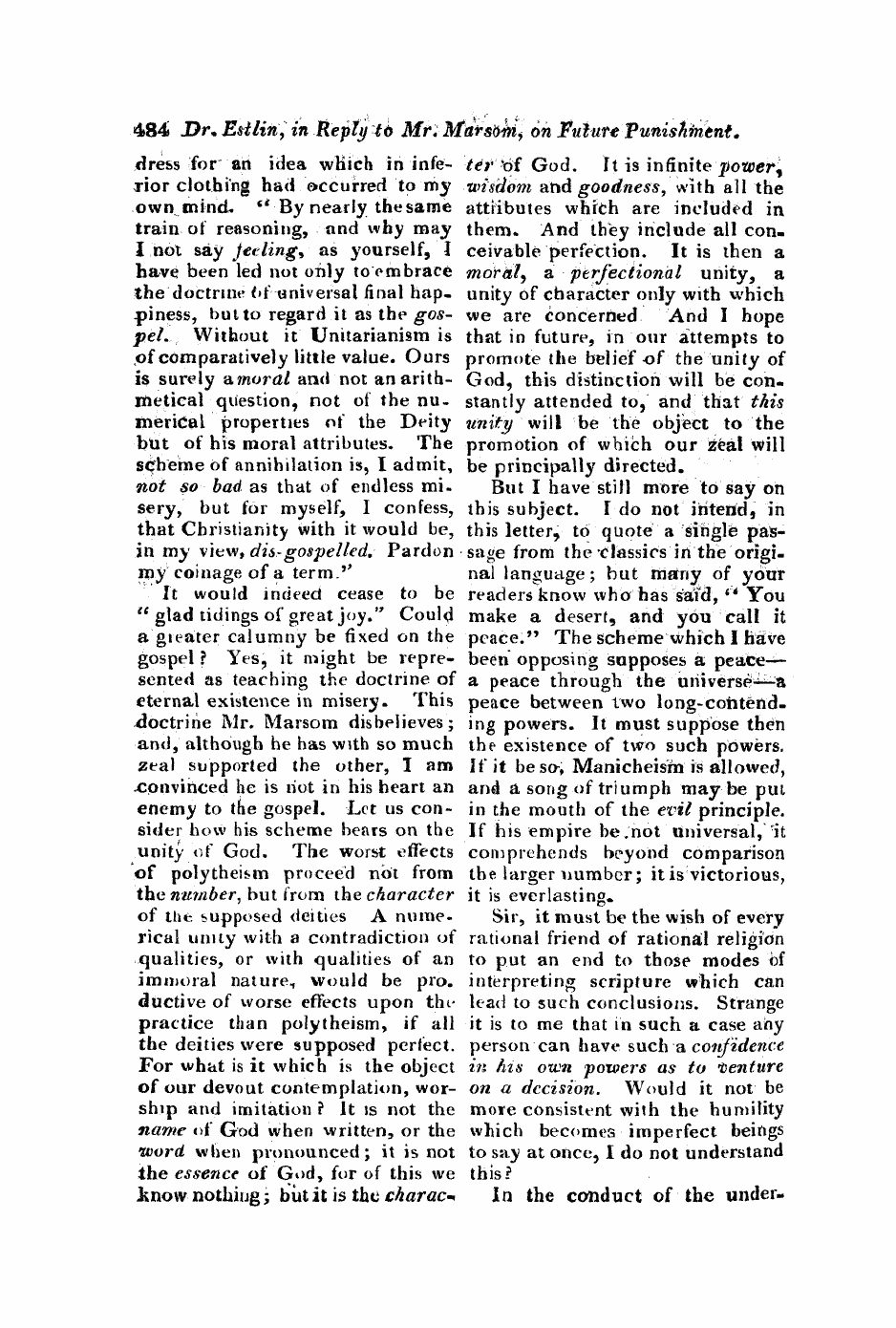 Monthly Repository (1806-1838) and Unitarian Chronicle (1832-1833): F Y, 1st edition - Untitled Article