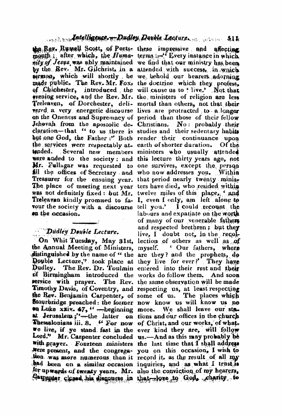 Monthly Repository (1806-1838) and Unitarian Chronicle (1832-1833): F Y, 1st edition: 63