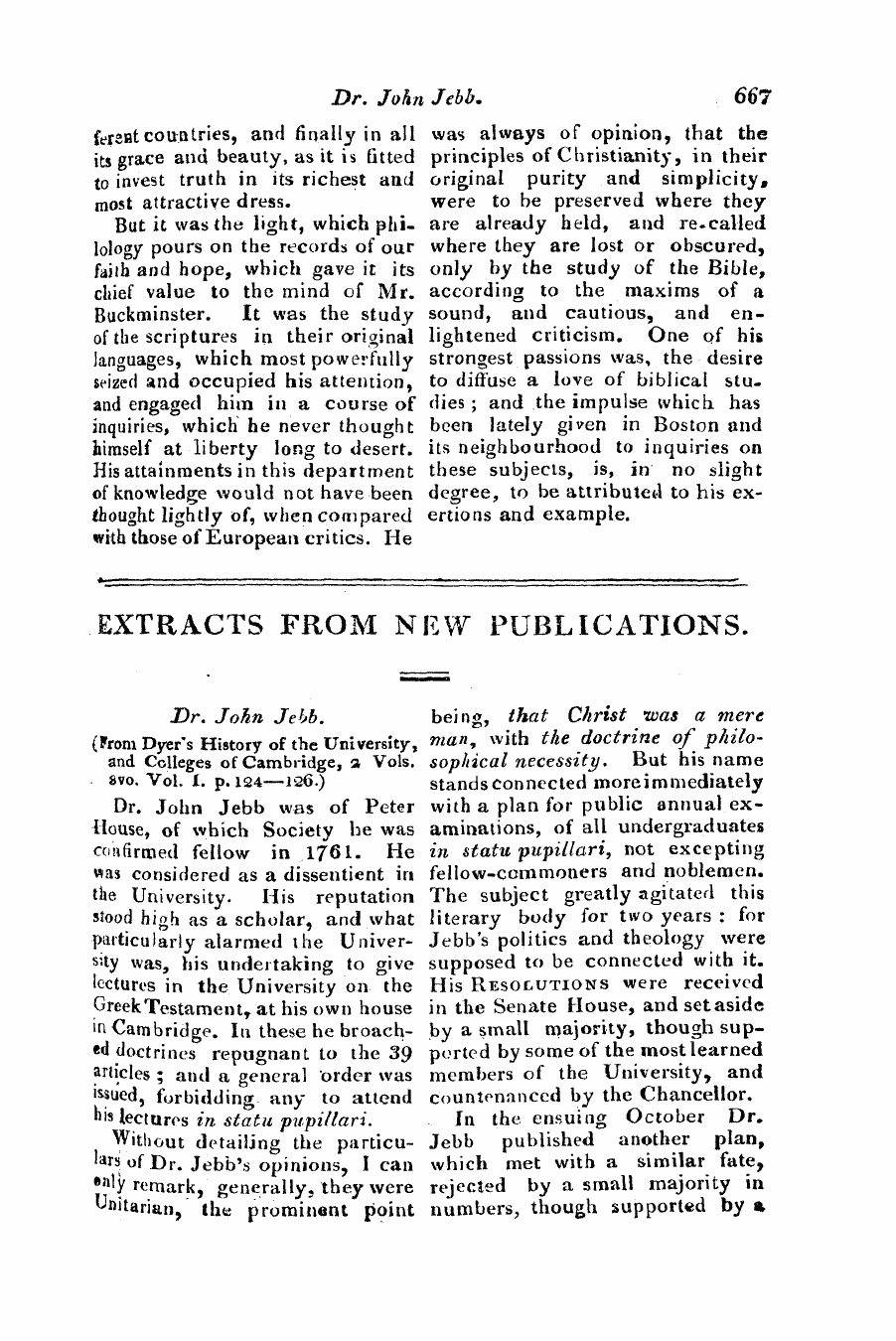 Monthly Repository (1806-1838) and Unitarian Chronicle (1832-1833): F Y, 1st edition - Untitled Article