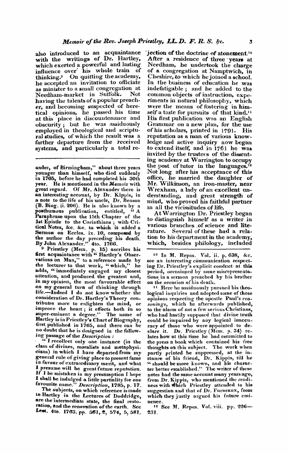 Monthly Repository (1806-1838) and Unitarian Chronicle (1832-1833): F Y, 1st edition: 3