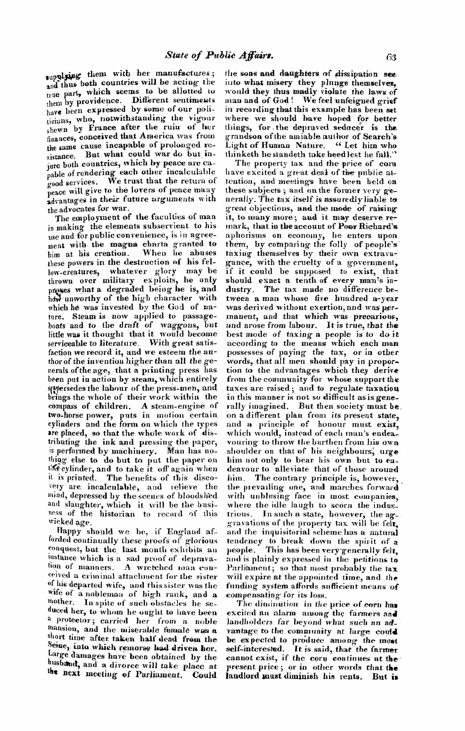 Monthly Repository (1806-1838) and Unitarian Chronicle (1832-1833): F Y, 1st edition: 63