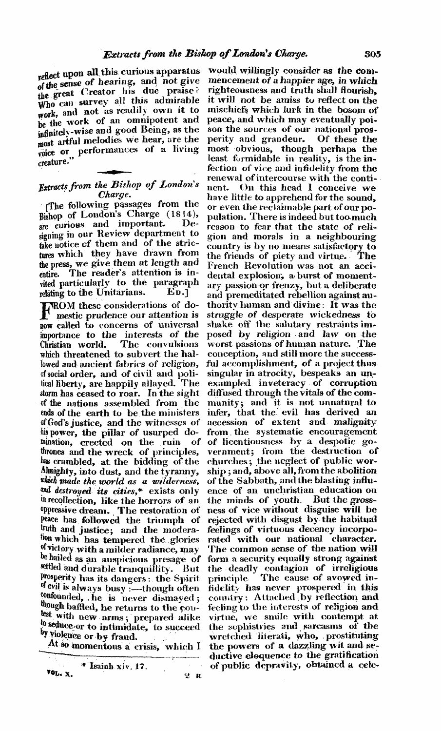 Monthly Repository (1806-1838) and Unitarian Chronicle (1832-1833): F Y, 1st edition - Untitled Article