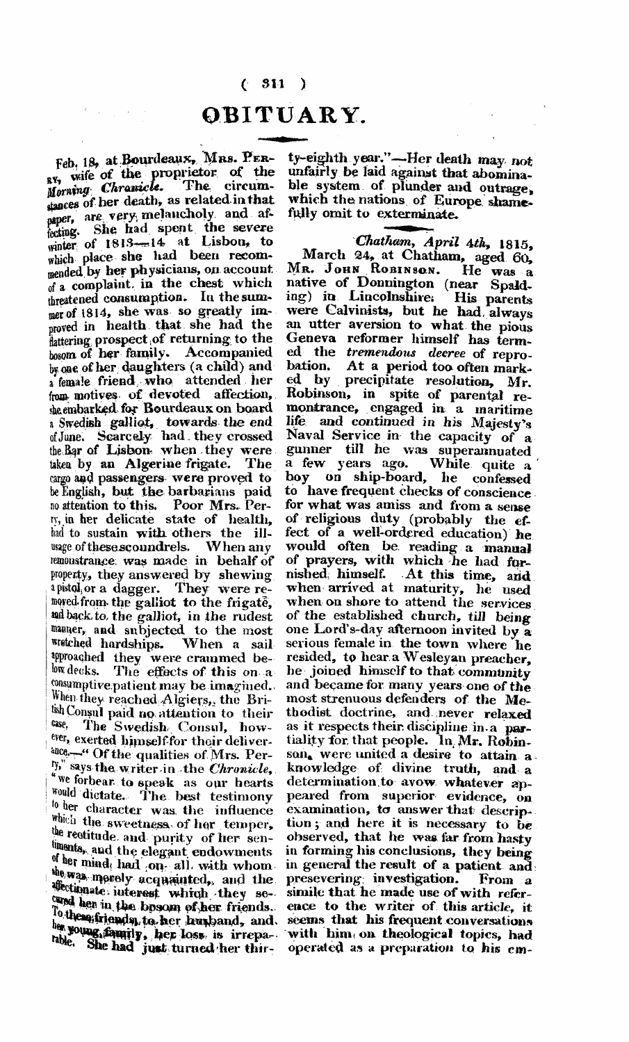 Monthly Repository (1806-1838) and Unitarian Chronicle (1832-1833): F Y, 1st edition - Untitled Article