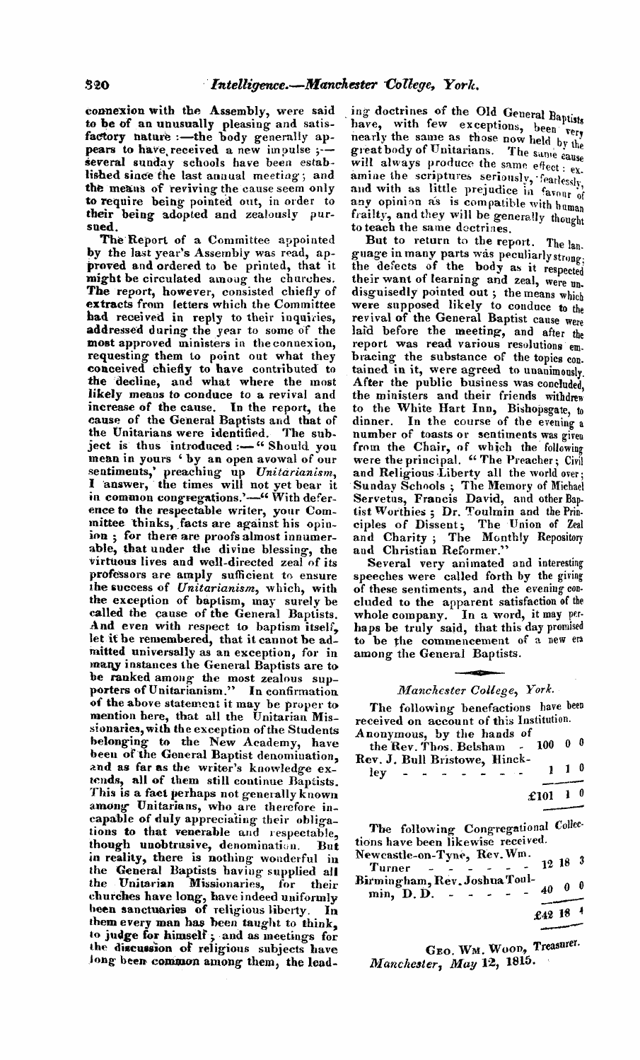 Monthly Repository (1806-1838) and Unitarian Chronicle (1832-1833): F Y, 1st edition: 56