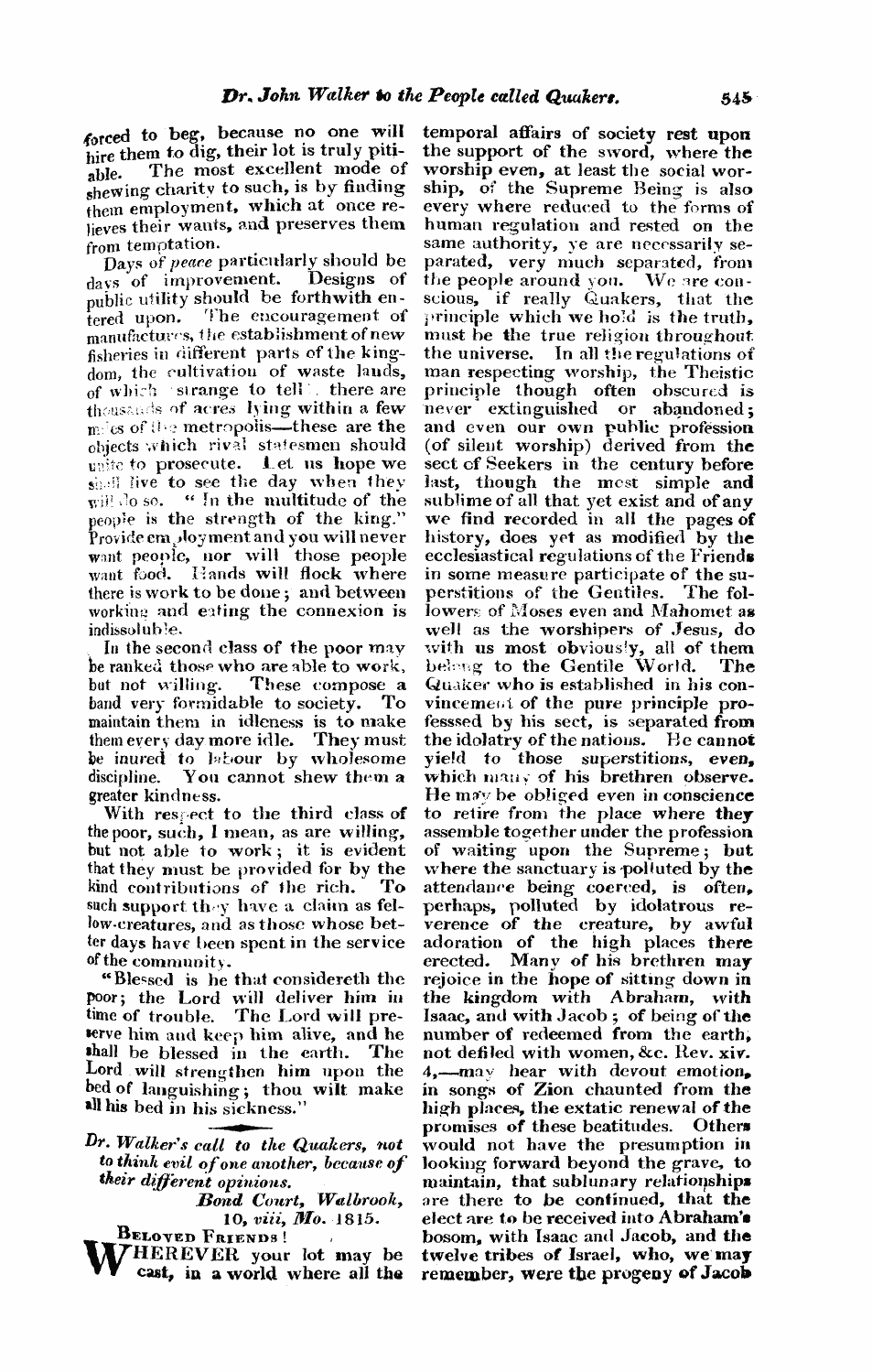 Monthly Repository (1806-1838) and Unitarian Chronicle (1832-1833): F Y, 1st edition - Untitled Article